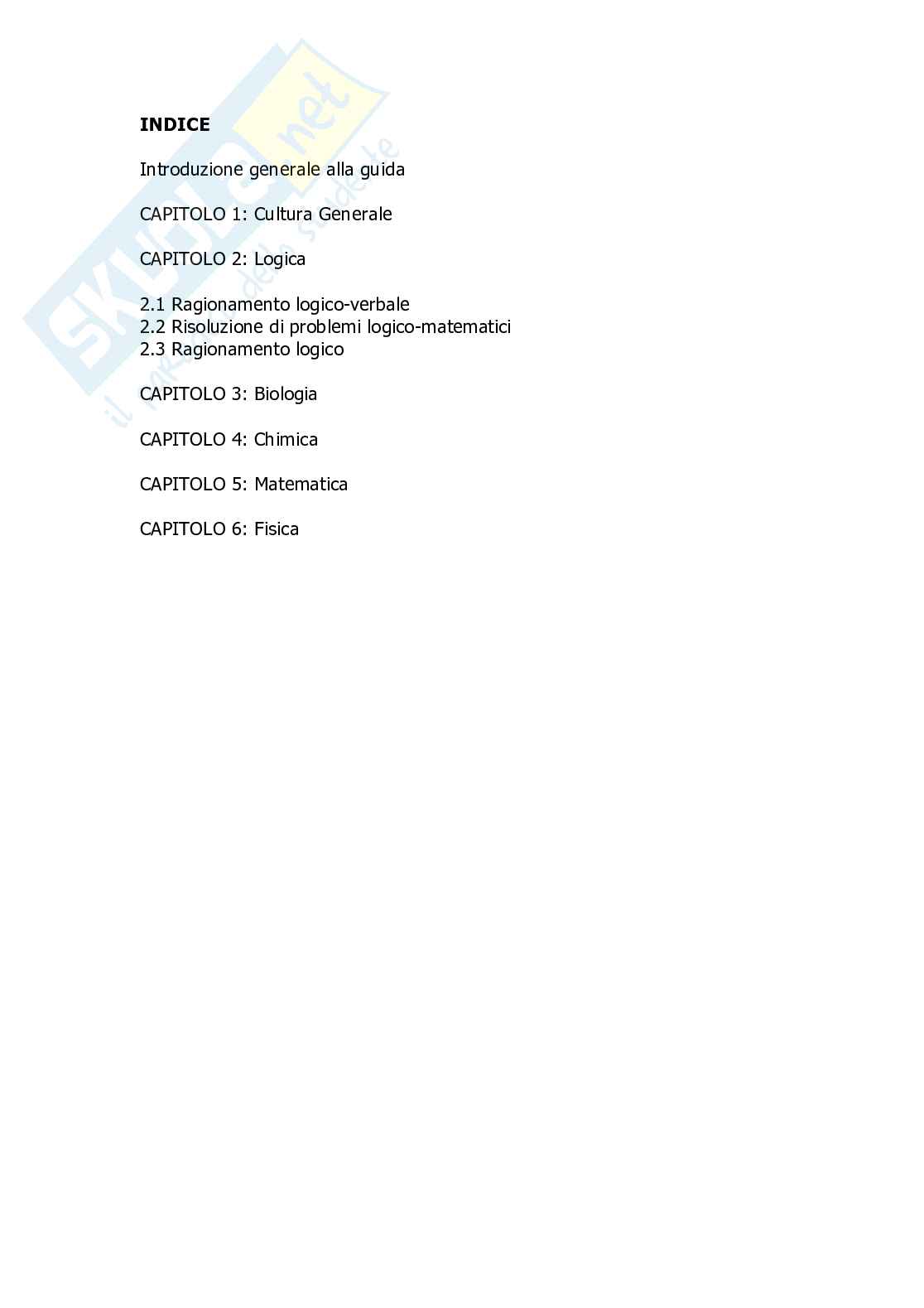 Programma Test Ingresso Medicina Veterinaria 2014 Pag. 2