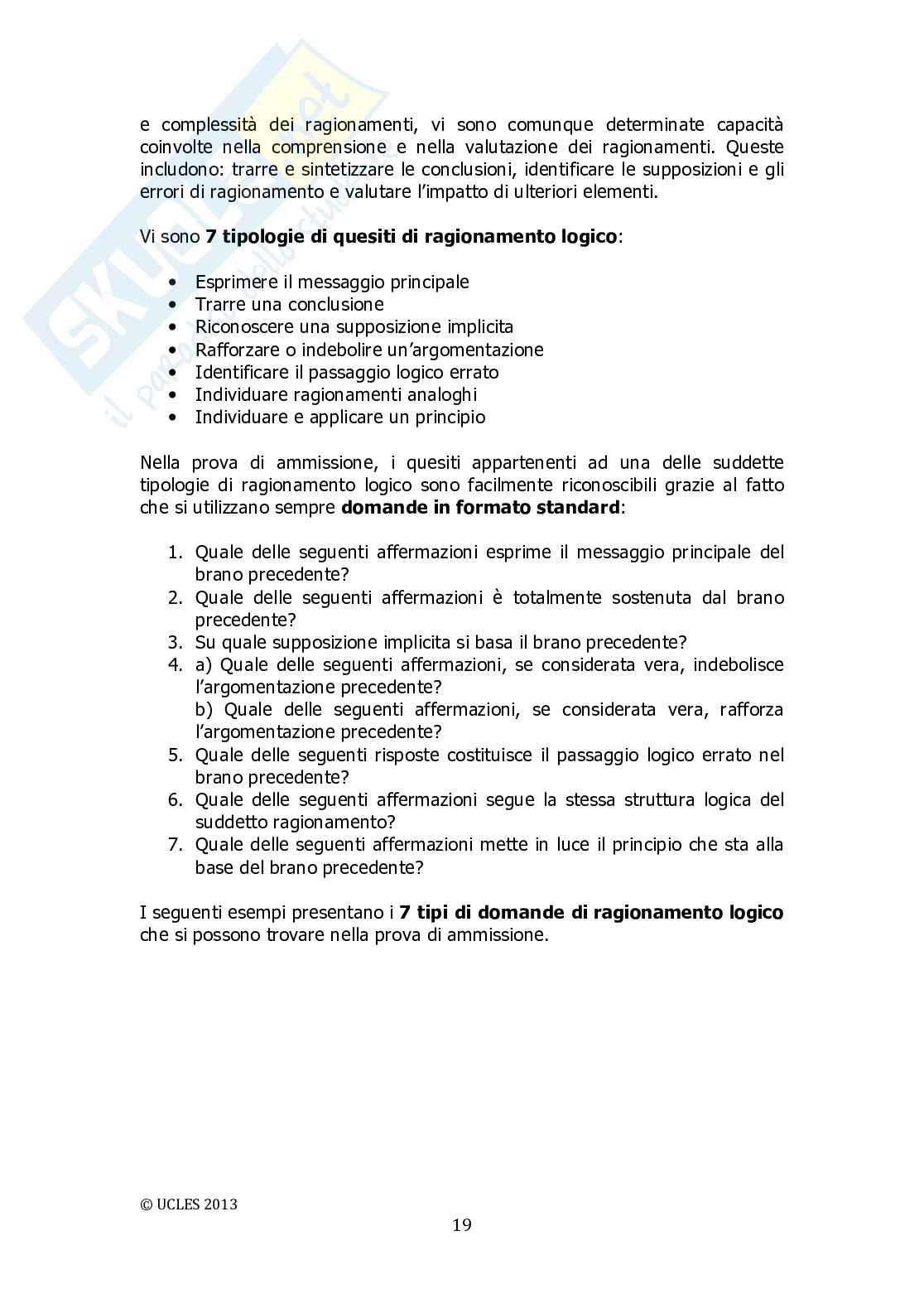 Programma Test Ingresso Medicina Veterinaria 2014 Pag. 21