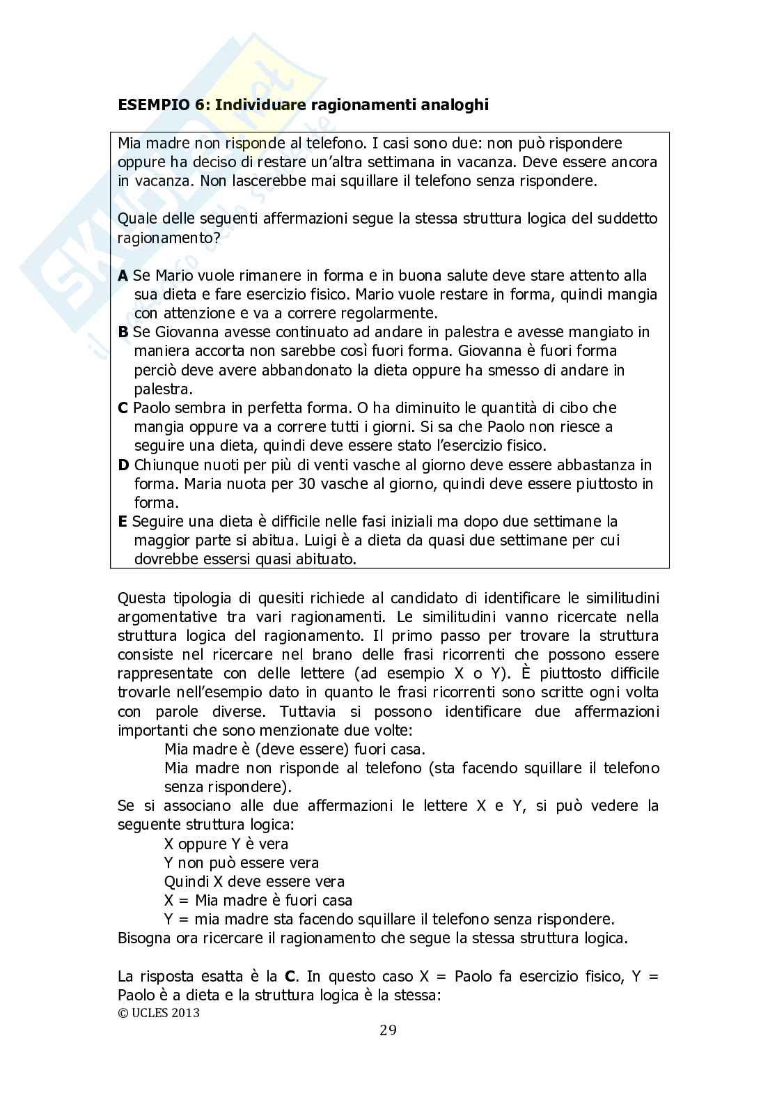 Programma Test Ingresso Medicina Veterinaria 2014 Pag. 31