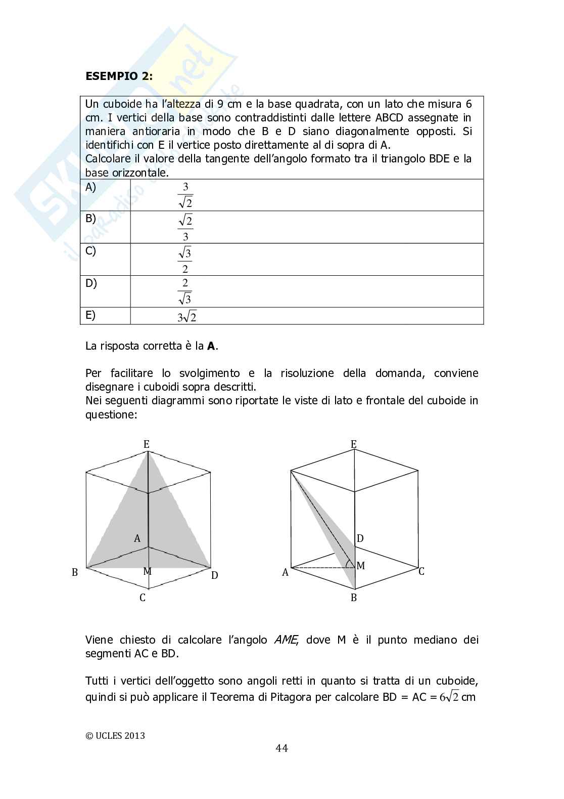Programma Test Ingresso Medicina Veterinaria 2014 Pag. 46