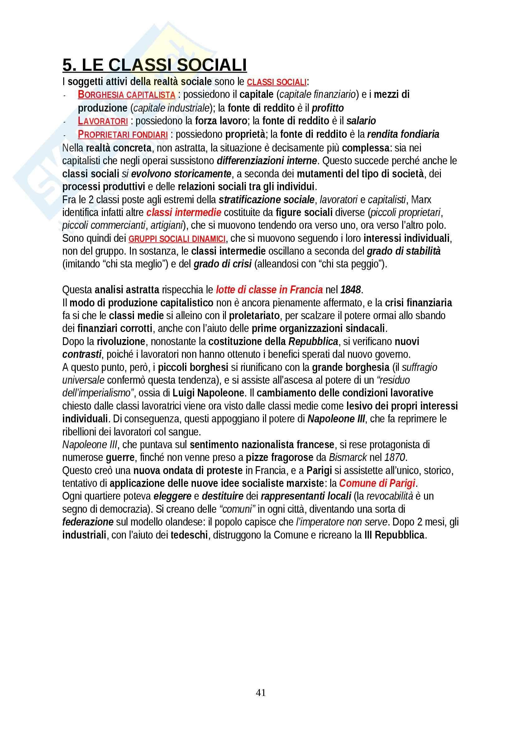 Riassunto esame Sociologia, prof. Fabiano, libro consigliato Individuo, Società, Mondo, Fabiano Pag. 41