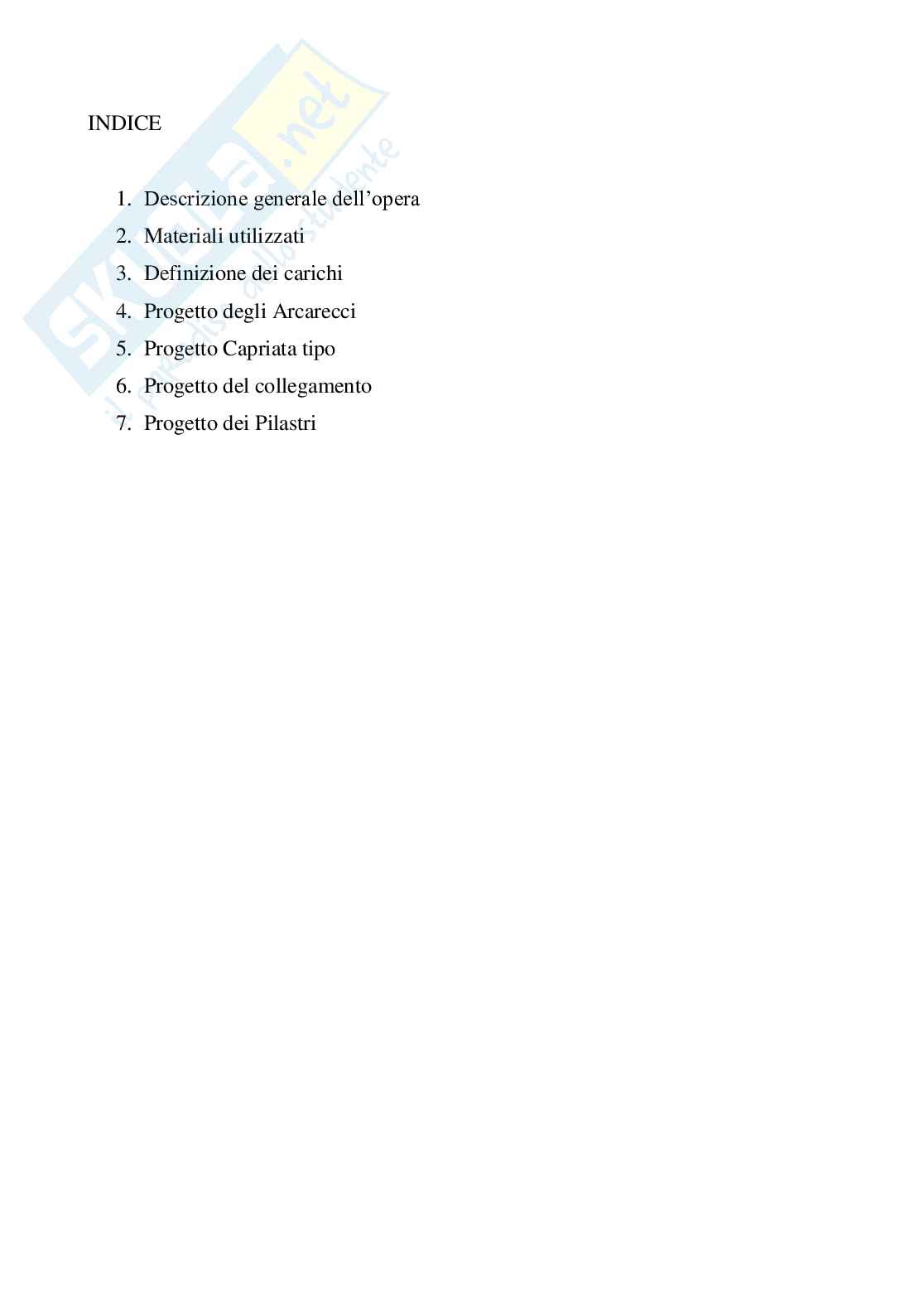 Progetto di una struttura in acciaio Pag. 2