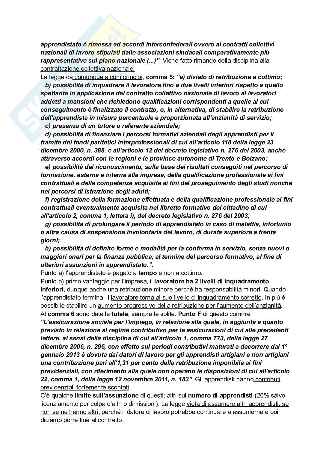 Riassunto esame Diritto del lavoro, Prof. Pellacani Giuseppe, libro consigliato Diritto del lavoro, Galantino Pag. 36