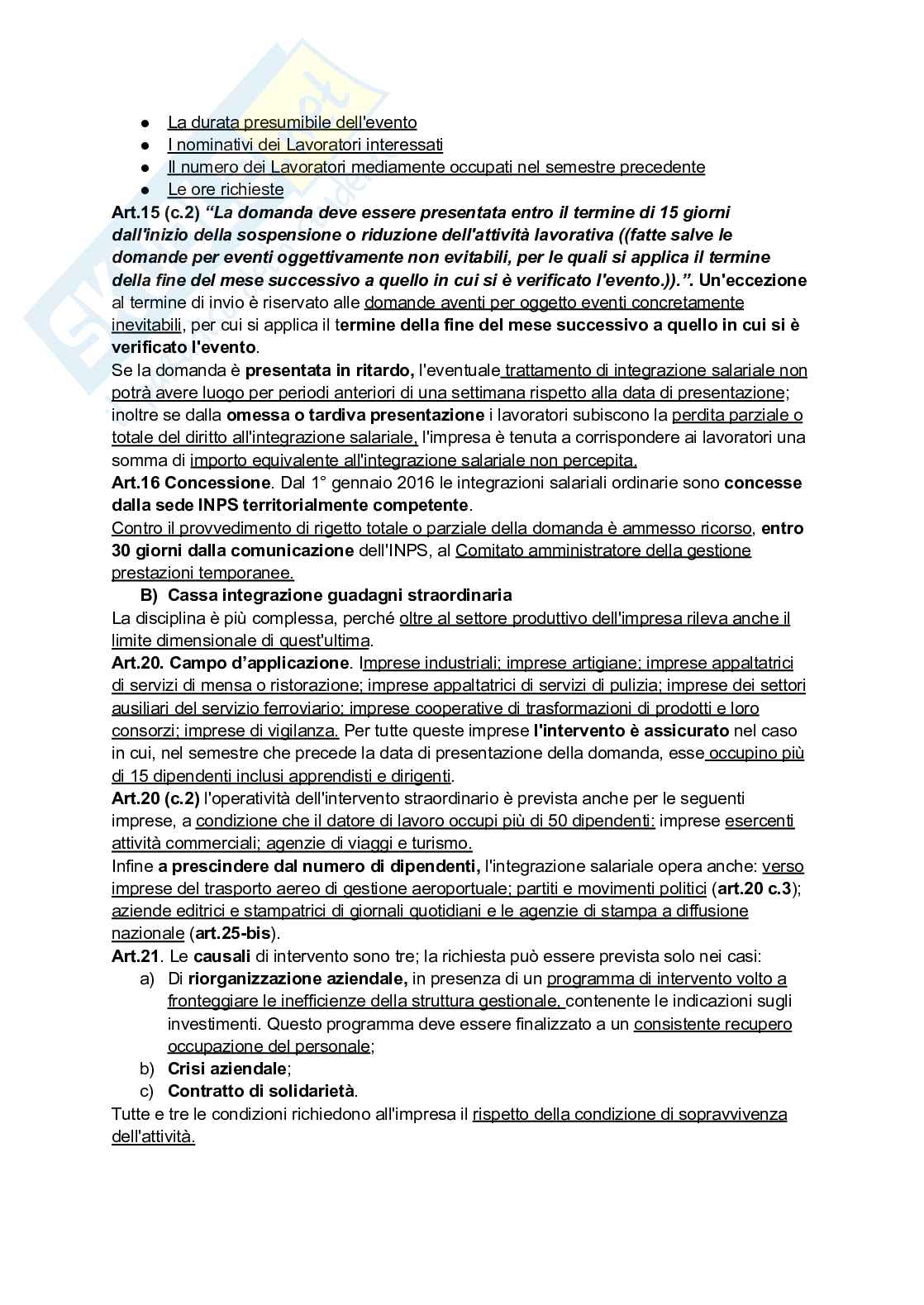 Riassunto esame Diritto del lavoro, Prof. Pellacani Giuseppe, libro consigliato Diritto del lavoro, Galantino Pag. 66