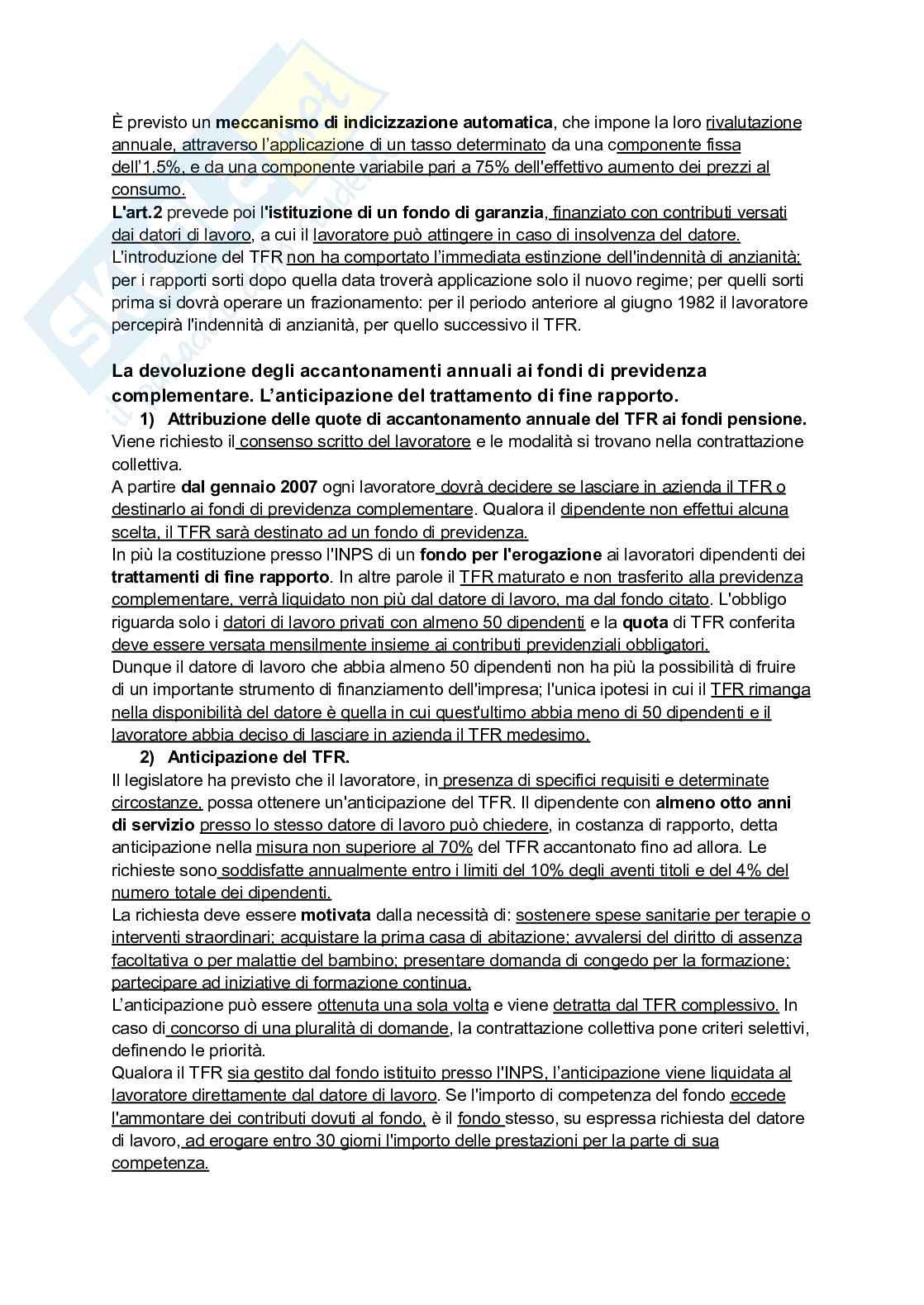 Riassunto esame Diritto del lavoro, Prof. Pellacani Giuseppe, libro consigliato Diritto del lavoro, Galantino Pag. 91