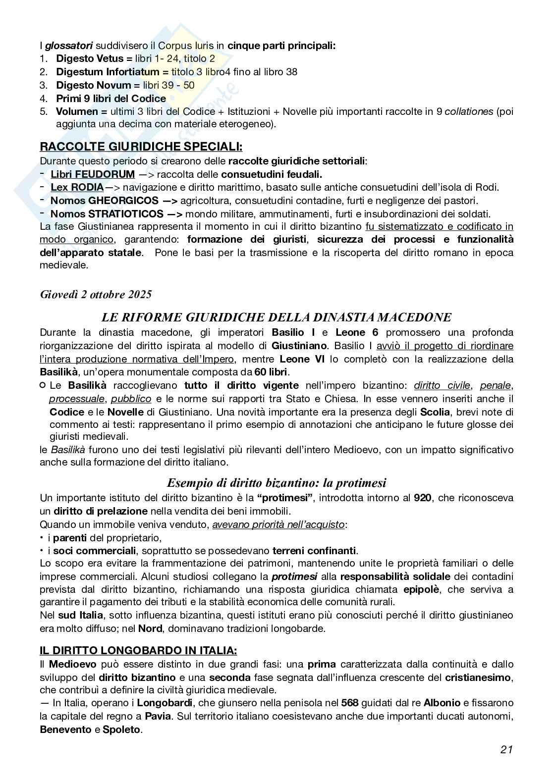 Appunti Storia del diritto medievale e moderno  Pag. 21