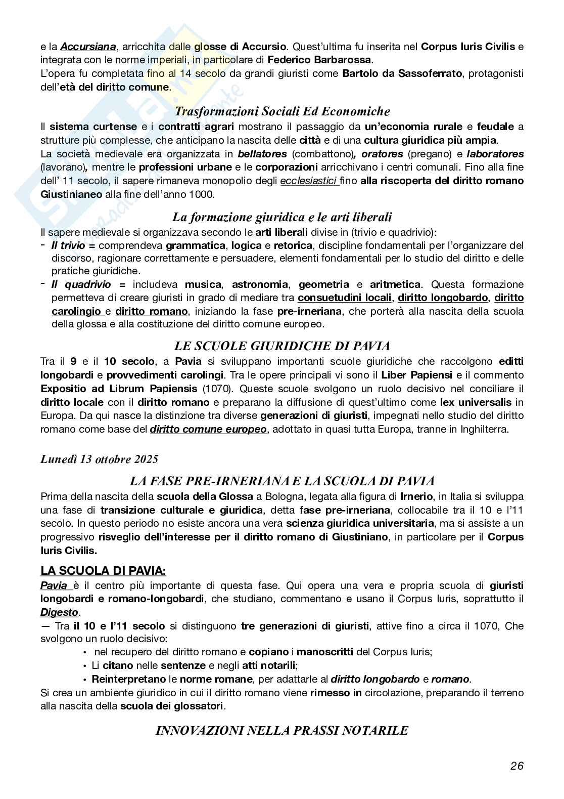 Appunti Storia del diritto medievale e moderno  Pag. 26