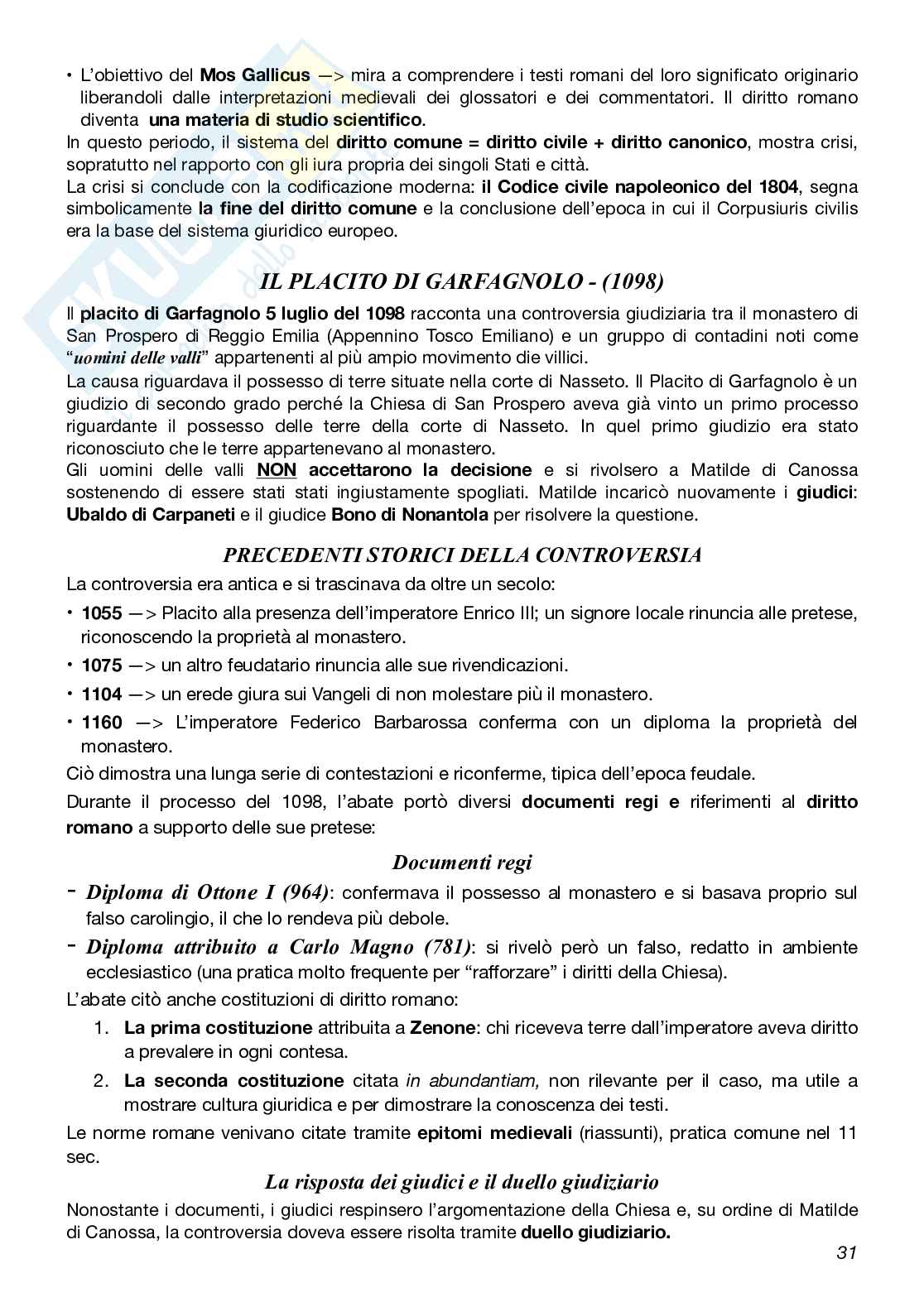 Appunti Storia del diritto medievale e moderno  Pag. 31