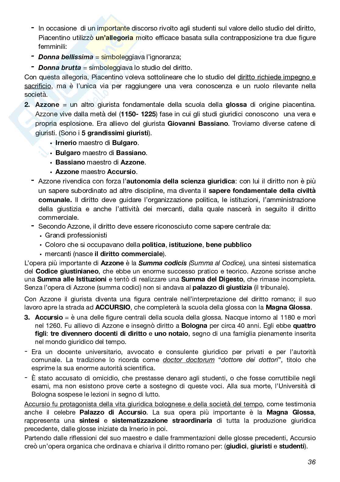 Appunti Storia del diritto medievale e moderno  Pag. 36