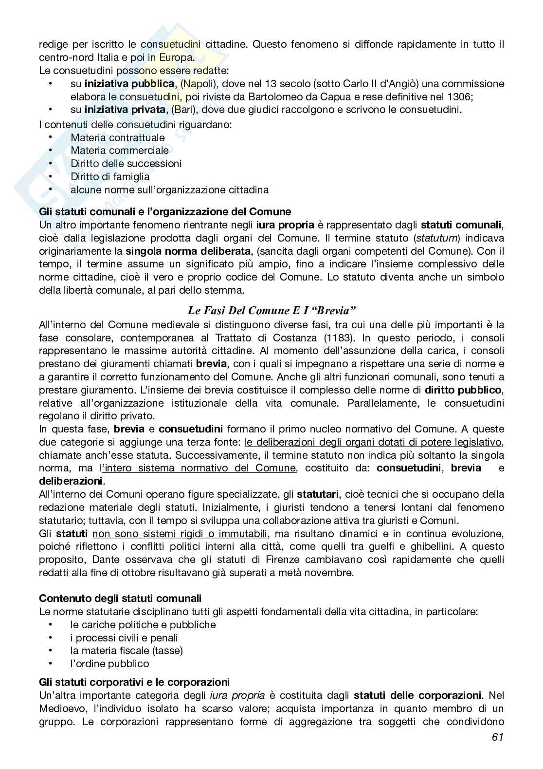 Appunti Storia del diritto medievale e moderno  Pag. 61