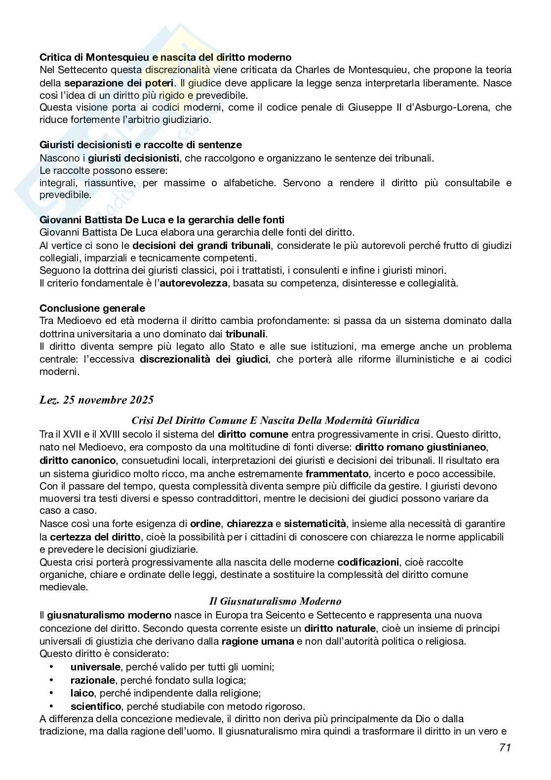 Appunti Storia del diritto medievale e moderno  Pag. 71