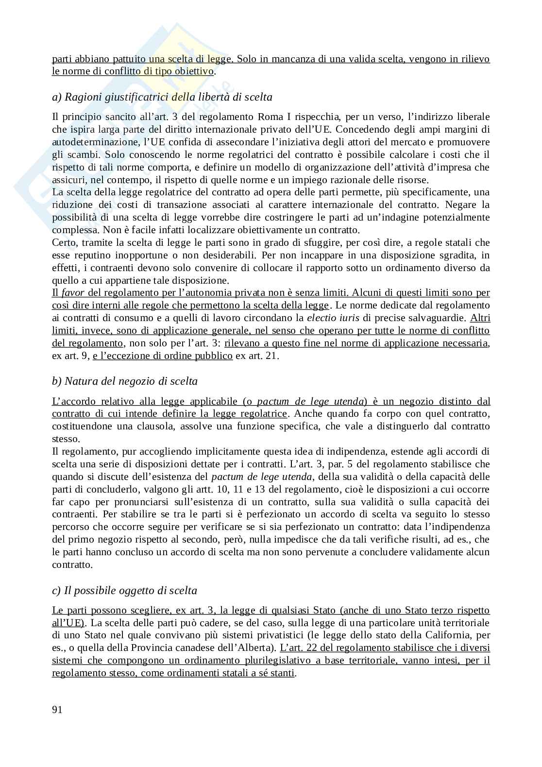 Riassunto esame Diritto internazionale privato e processuale, Prof. Honorati Costanza, libro consigliato Introduzione al diritto Internazionale privato (2^ edizione, 2023), Franzina Pag. 91