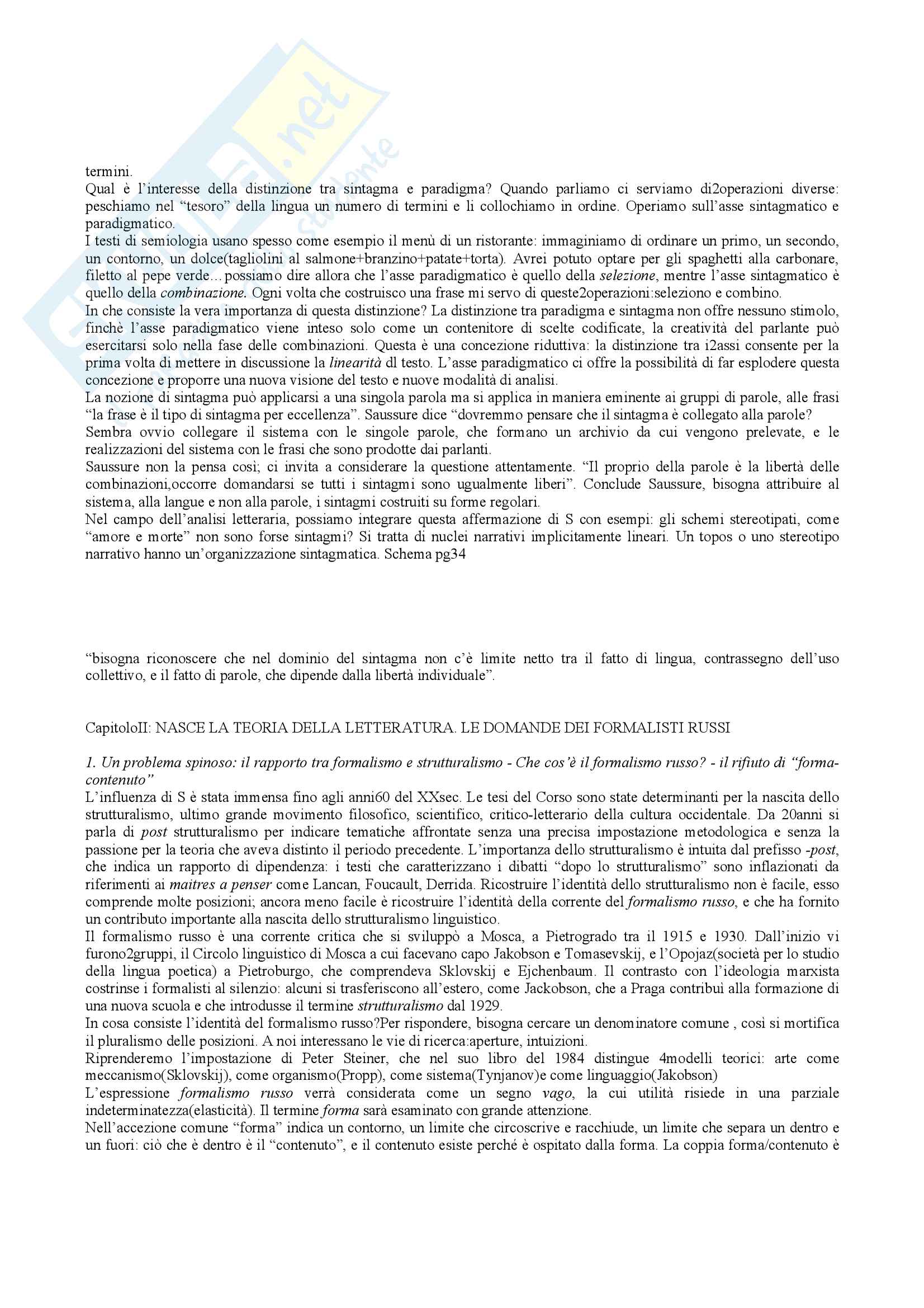 Riassunto esame teoria della letteratura, docente Bova, libro consigliato Che cos'è la teoria della letteratura, Bottiroli Pag. 6
