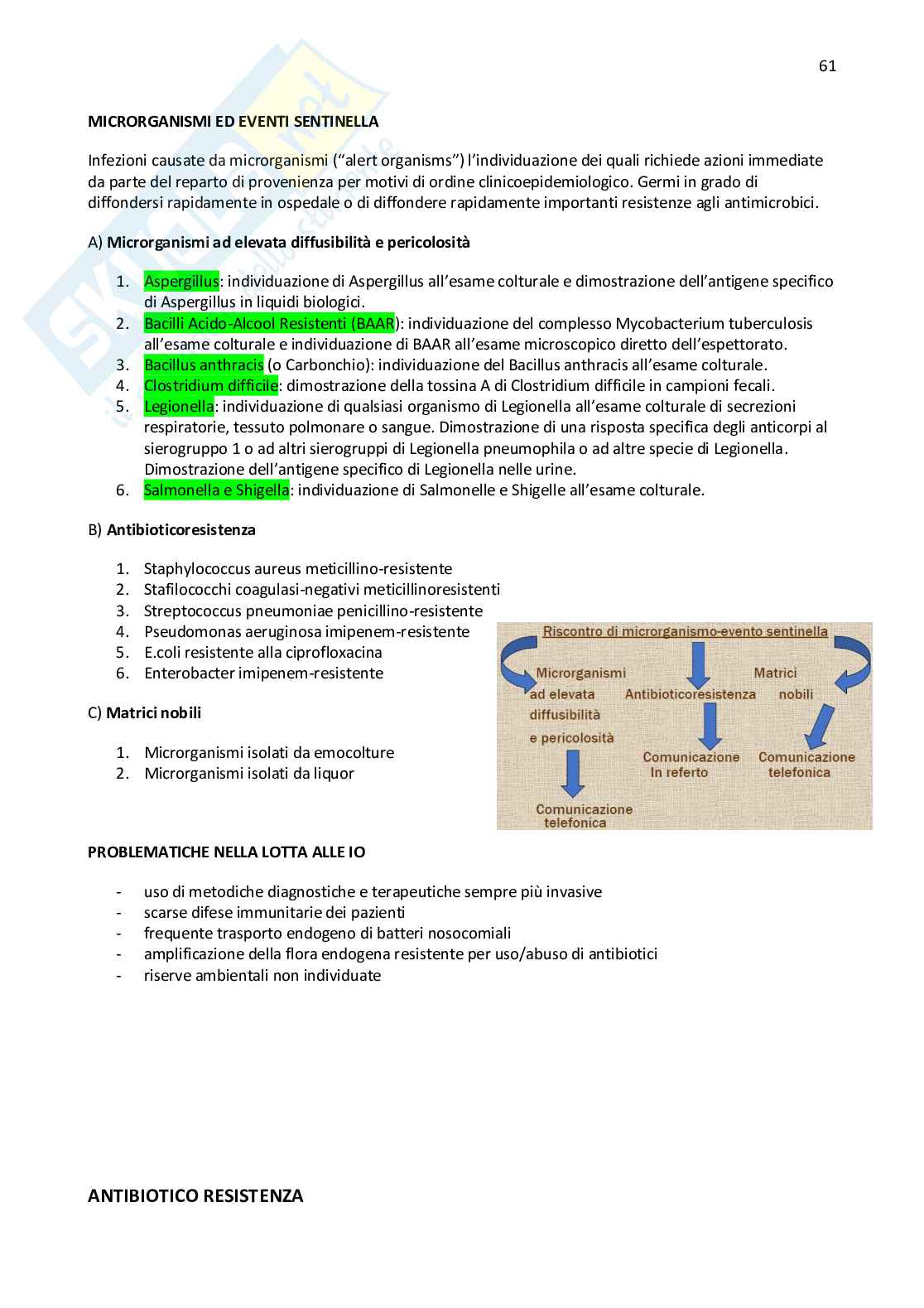 Igiene applicata Pag. 61