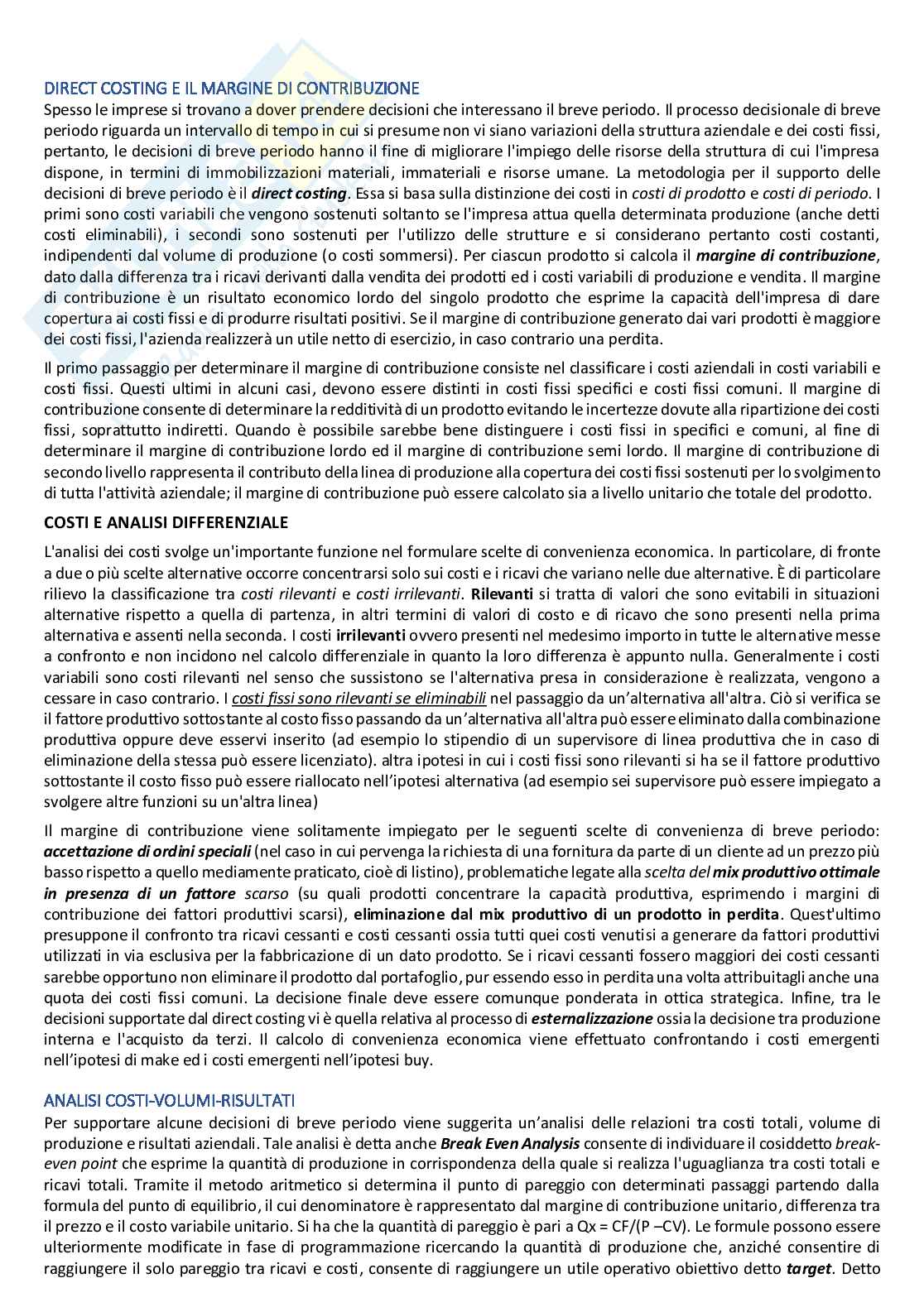 Riassunto esame Programmazione e controllo, Prof. Aversano Gabriele, libro consigliato Pianificazione e controllo di gestione. Principi e strumenti, Potito Pag. 11