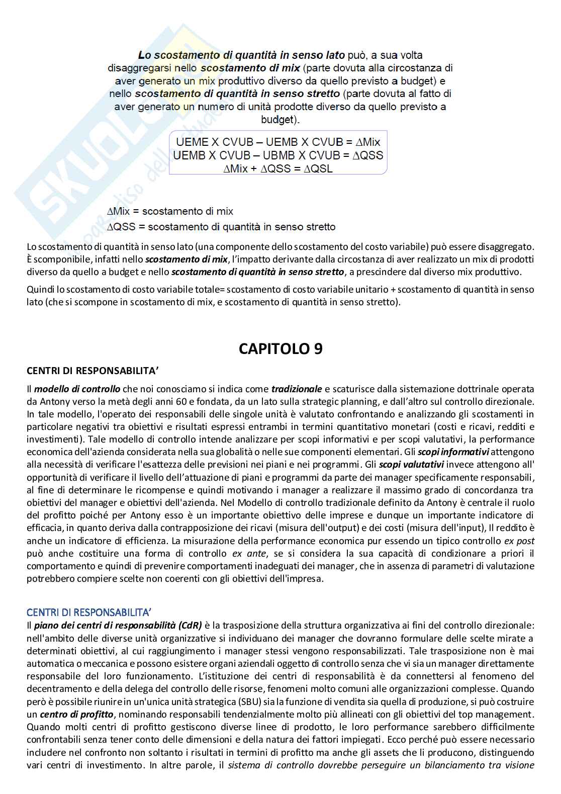 Riassunto esame Programmazione e controllo, Prof. Aversano Gabriele, libro consigliato Pianificazione e controllo di gestione. Principi e strumenti, Potito Pag. 31