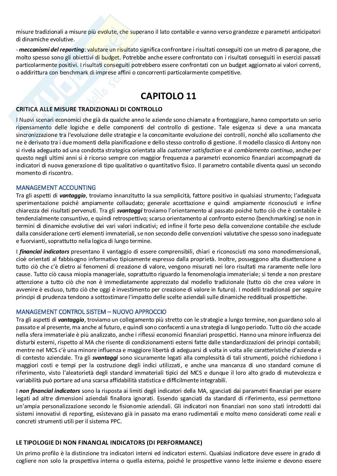 Riassunto esame Programmazione e controllo, Prof. Aversano Gabriele, libro consigliato Pianificazione e controllo di gestione. Principi e strumenti, Potito Pag. 36