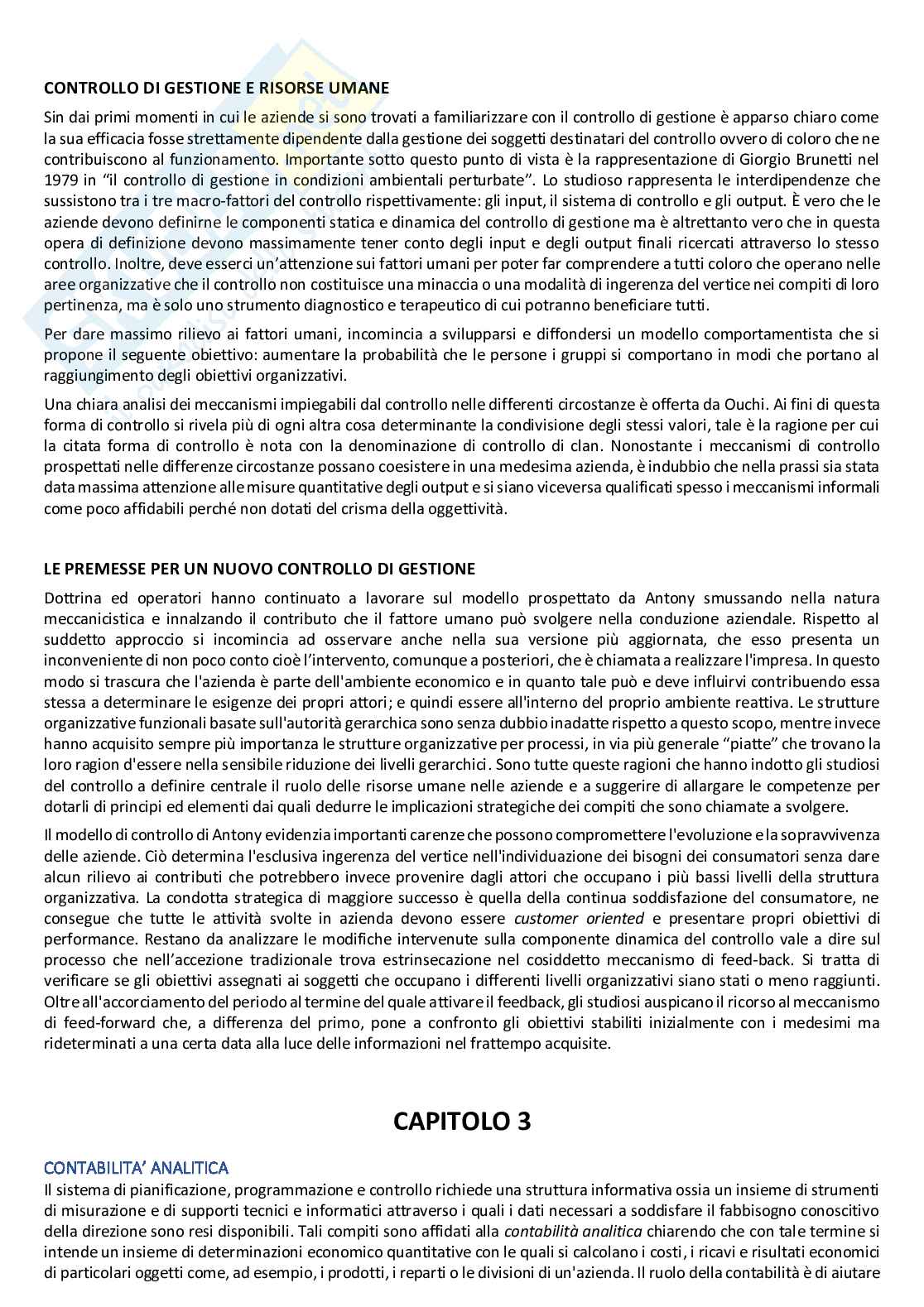 Riassunto esame Programmazione e controllo, Prof. Aversano Gabriele, libro consigliato Pianificazione e controllo di gestione. Principi e strumenti, Potito Pag. 6