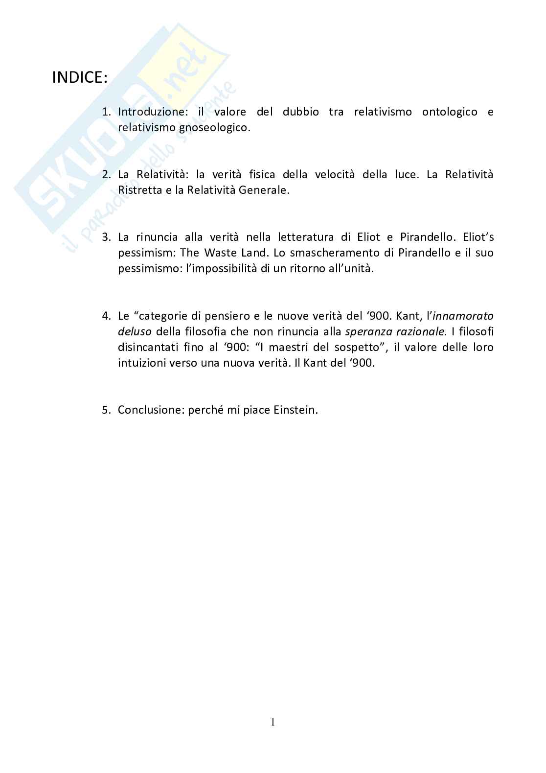 La ricerca della verità  più preziosa del suo possesso Pag. 1