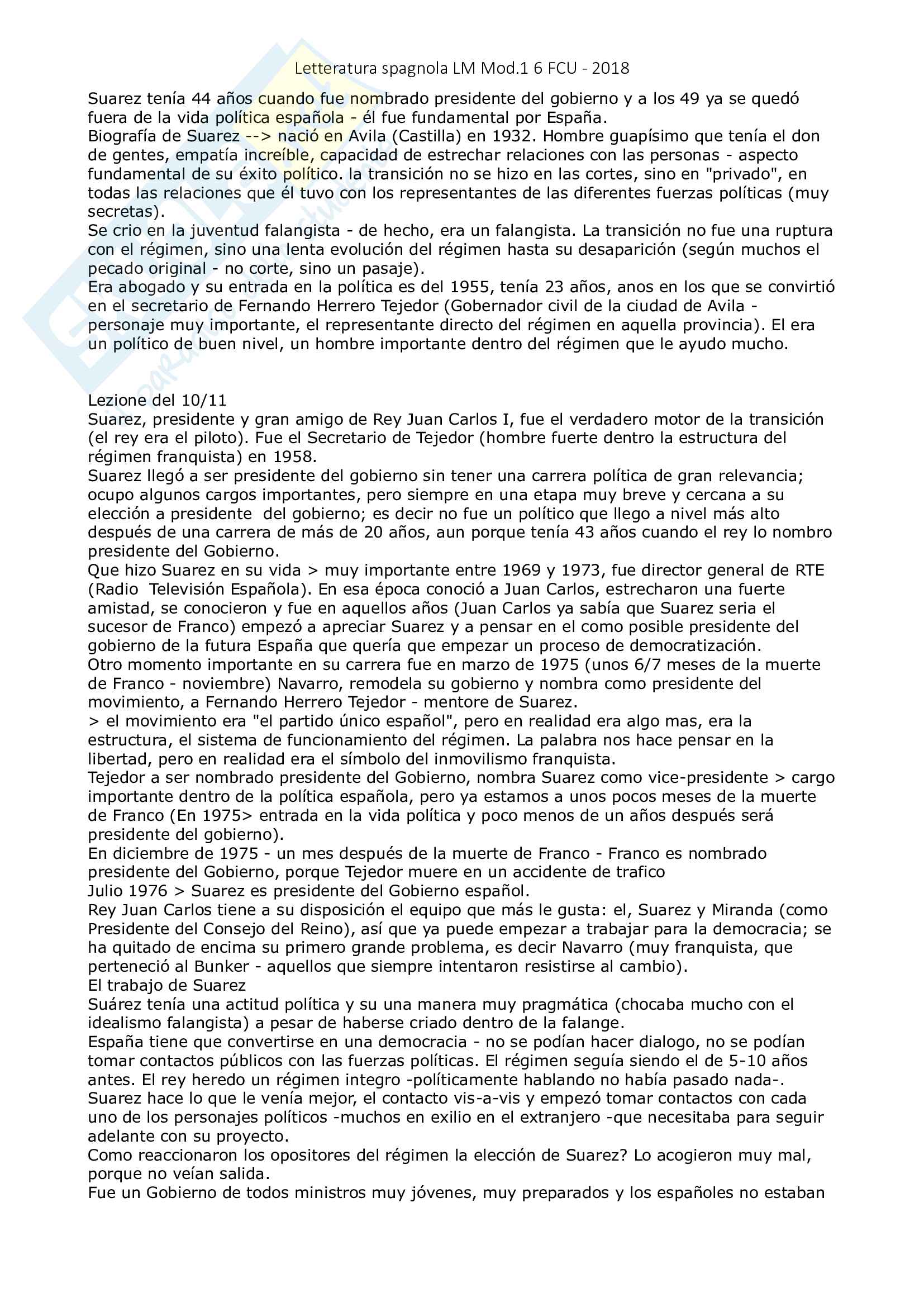 Letteratura spagnola - Mod.1 (6CFU) Pag. 16