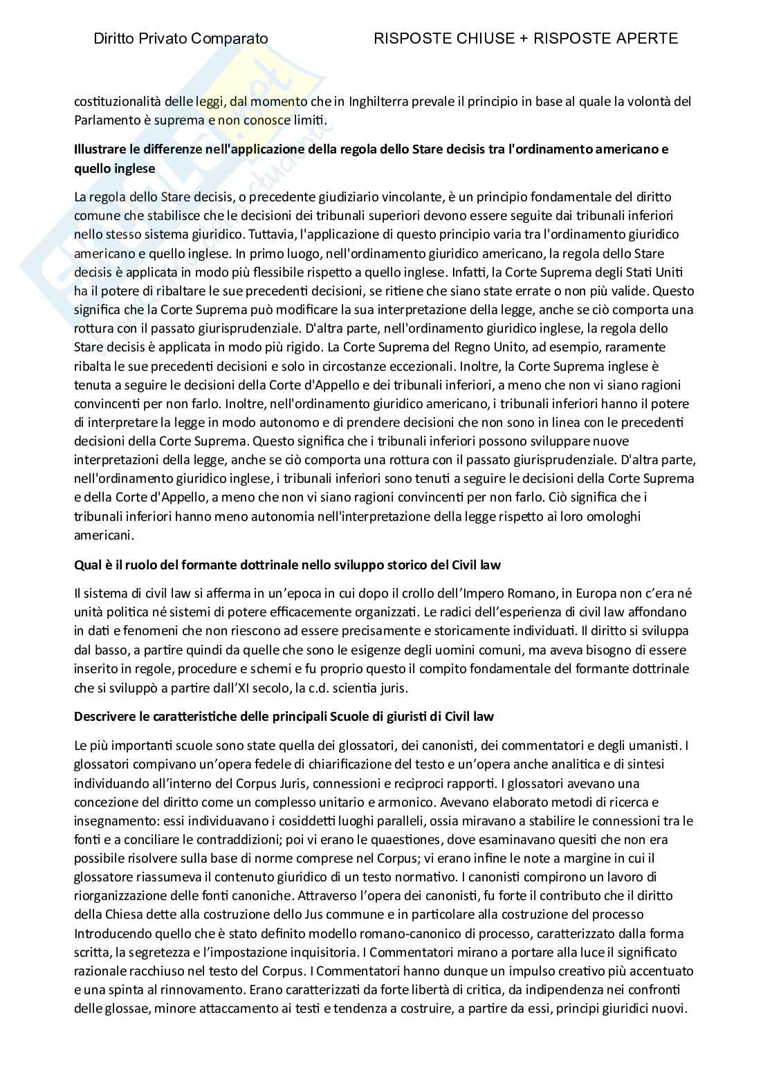 Diritto privato comparato - Paniere compilato Pag. 91