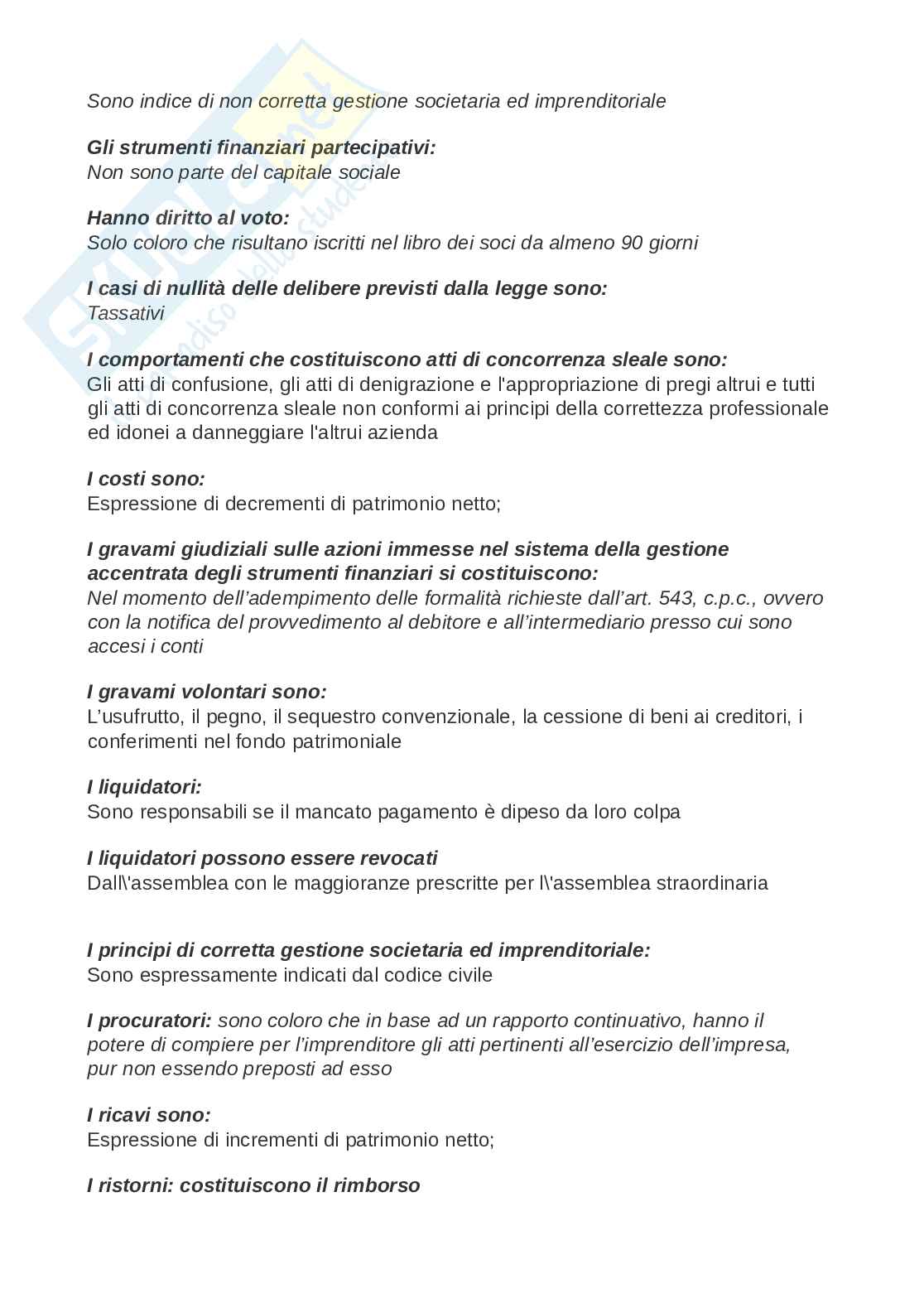Paniere esame Diritto commerciale Pag. 11