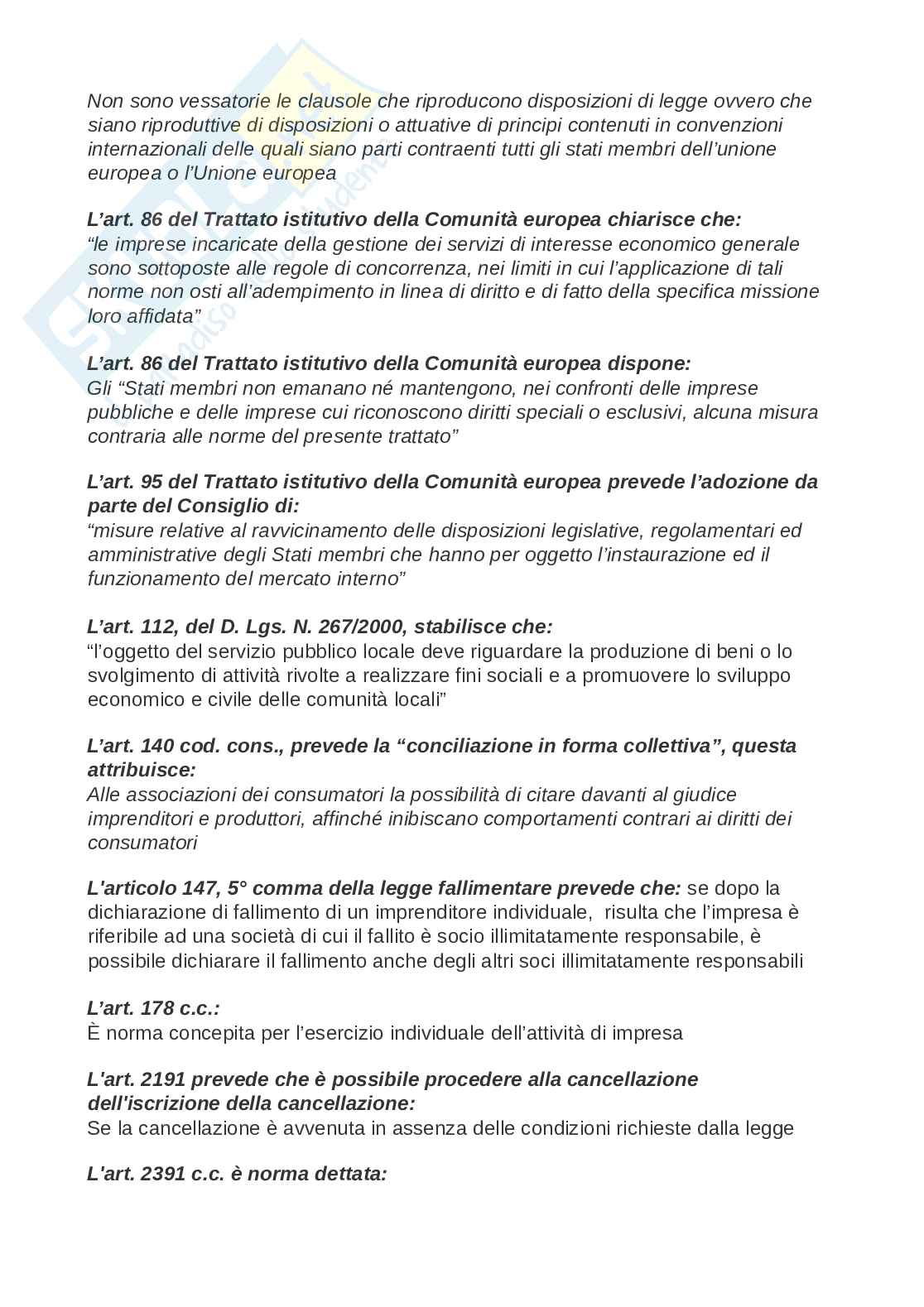 Paniere esame Diritto commerciale Pag. 21