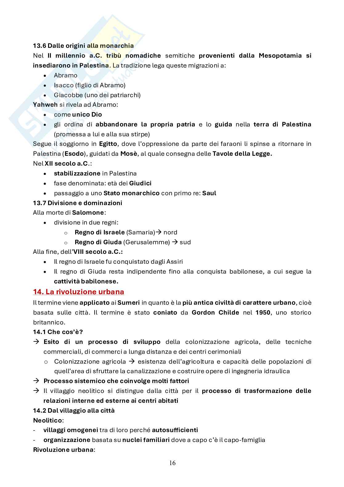 Schemi pre parziale Civiltà del mondo antico e medioevale Pag. 16