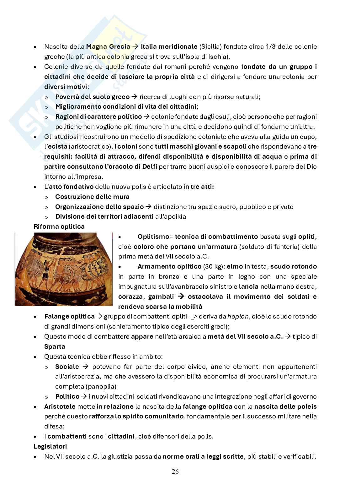 Schemi pre parziale Civiltà del mondo antico e medioevale Pag. 26