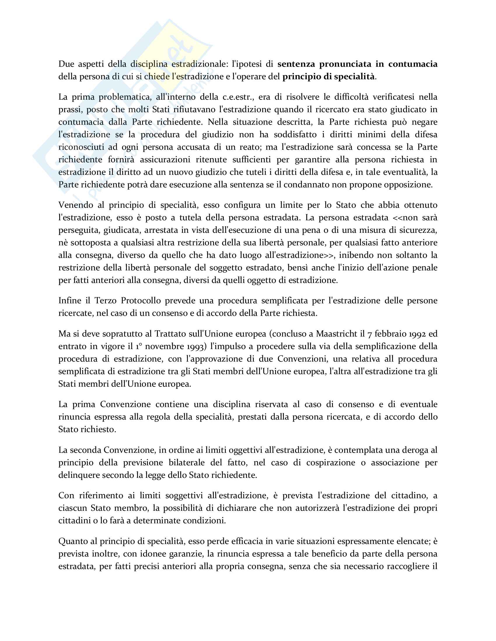Riassunto - Diritto penale transnazionale - Pag. 41