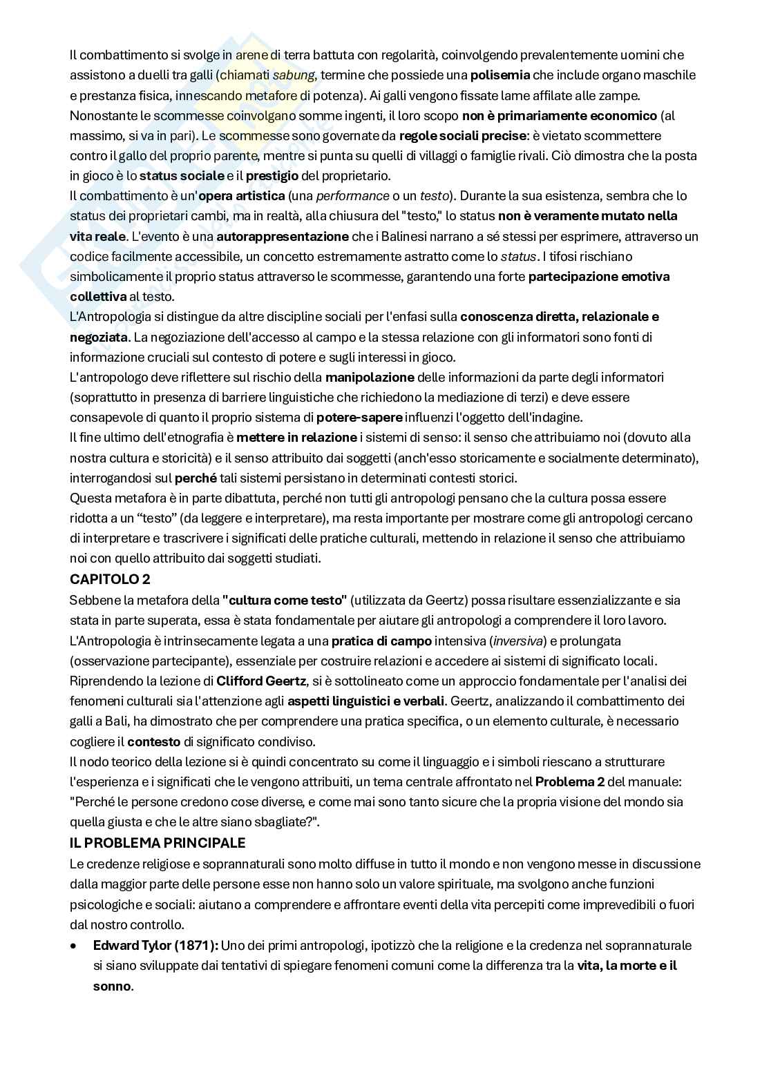 Riassunto esame Antropologia culturale, Prof. Elena Raluca Buia, libro consigliato Antropologia culturale. Un approccio per problemi , Robbins Pag. 6
