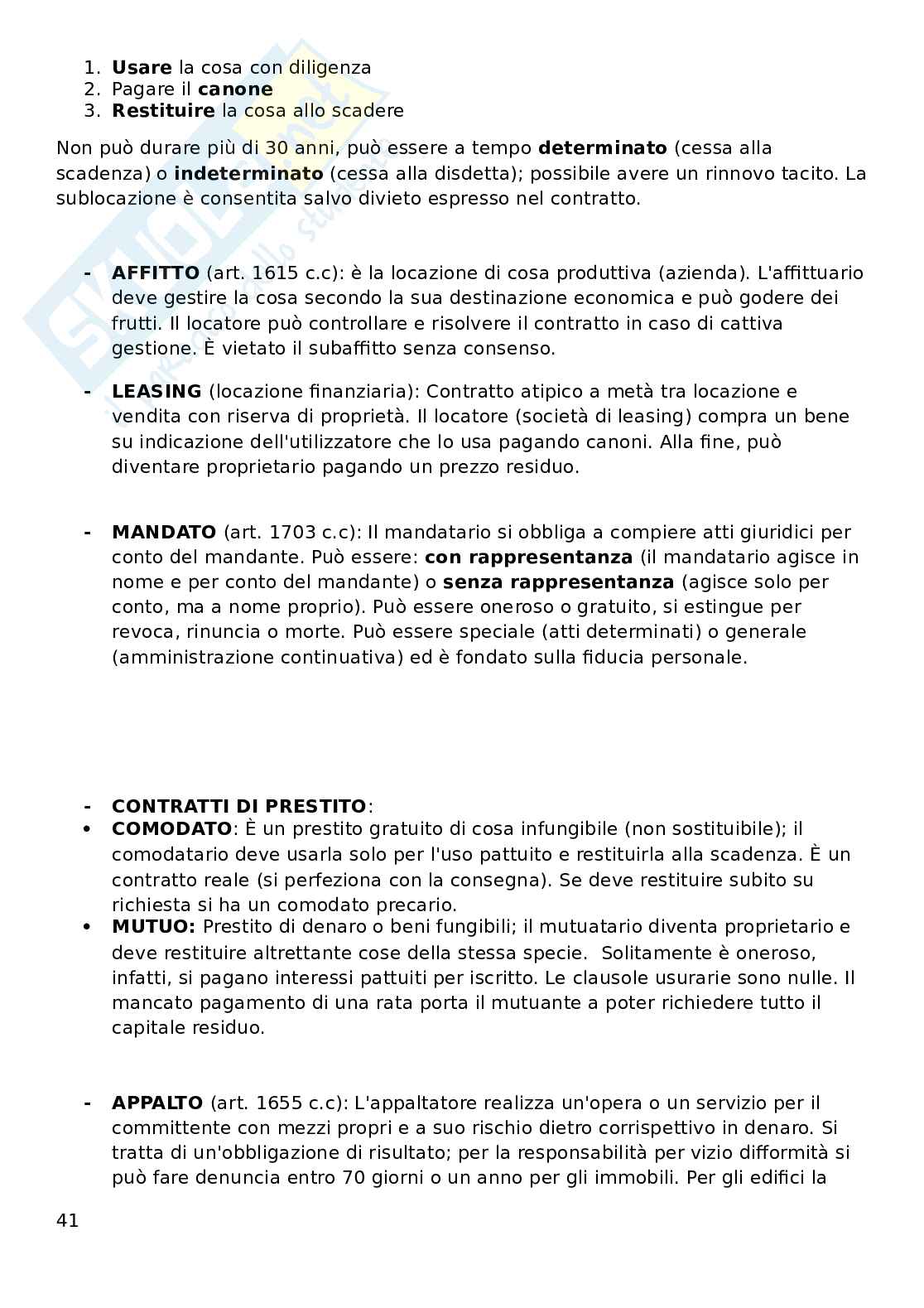 Diritto privato  Pag. 41