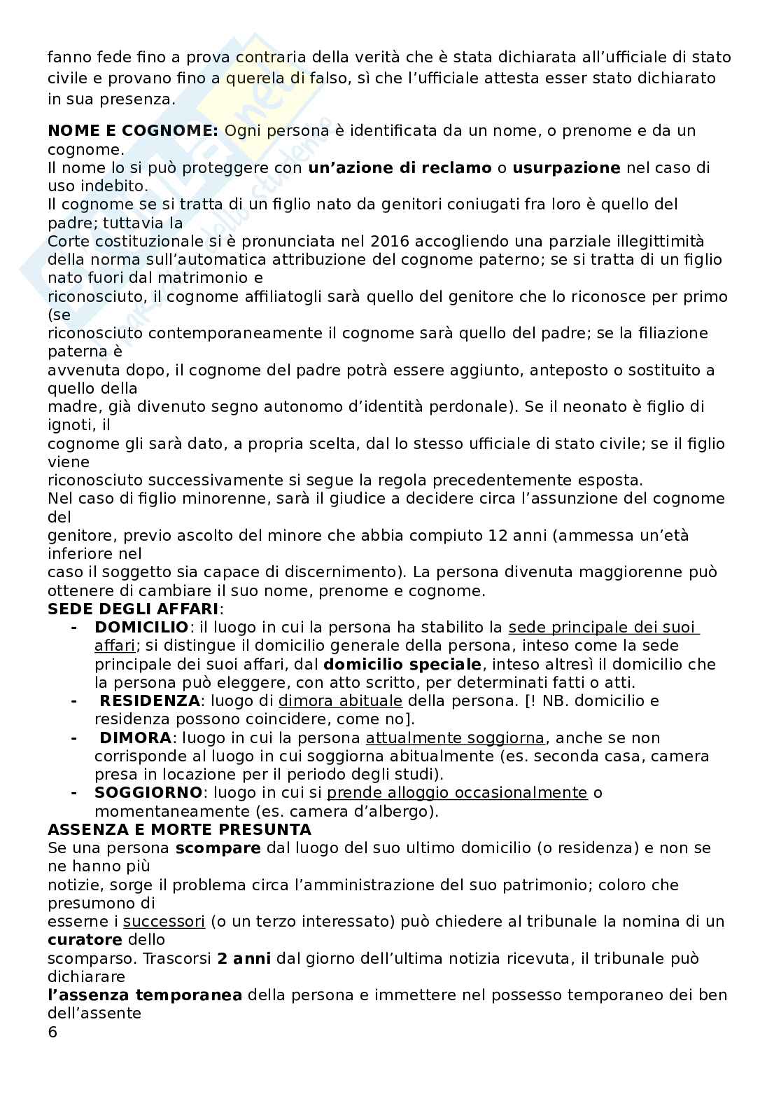 Diritto privato  Pag. 6