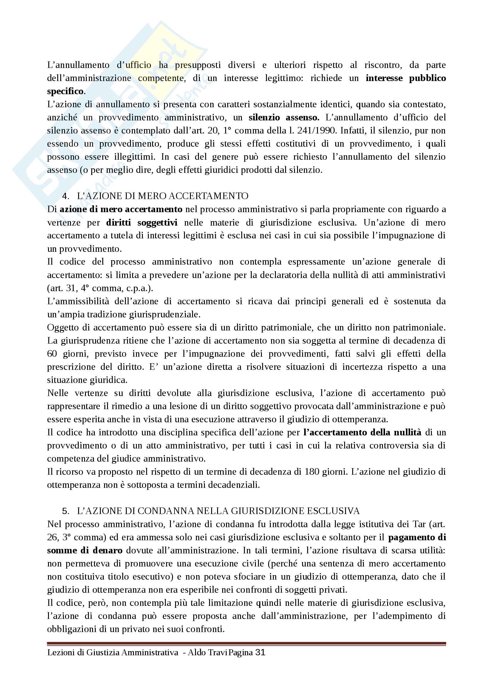 Appunti Personali su Lezioni di Giustizia amministrativa Pag. 31
