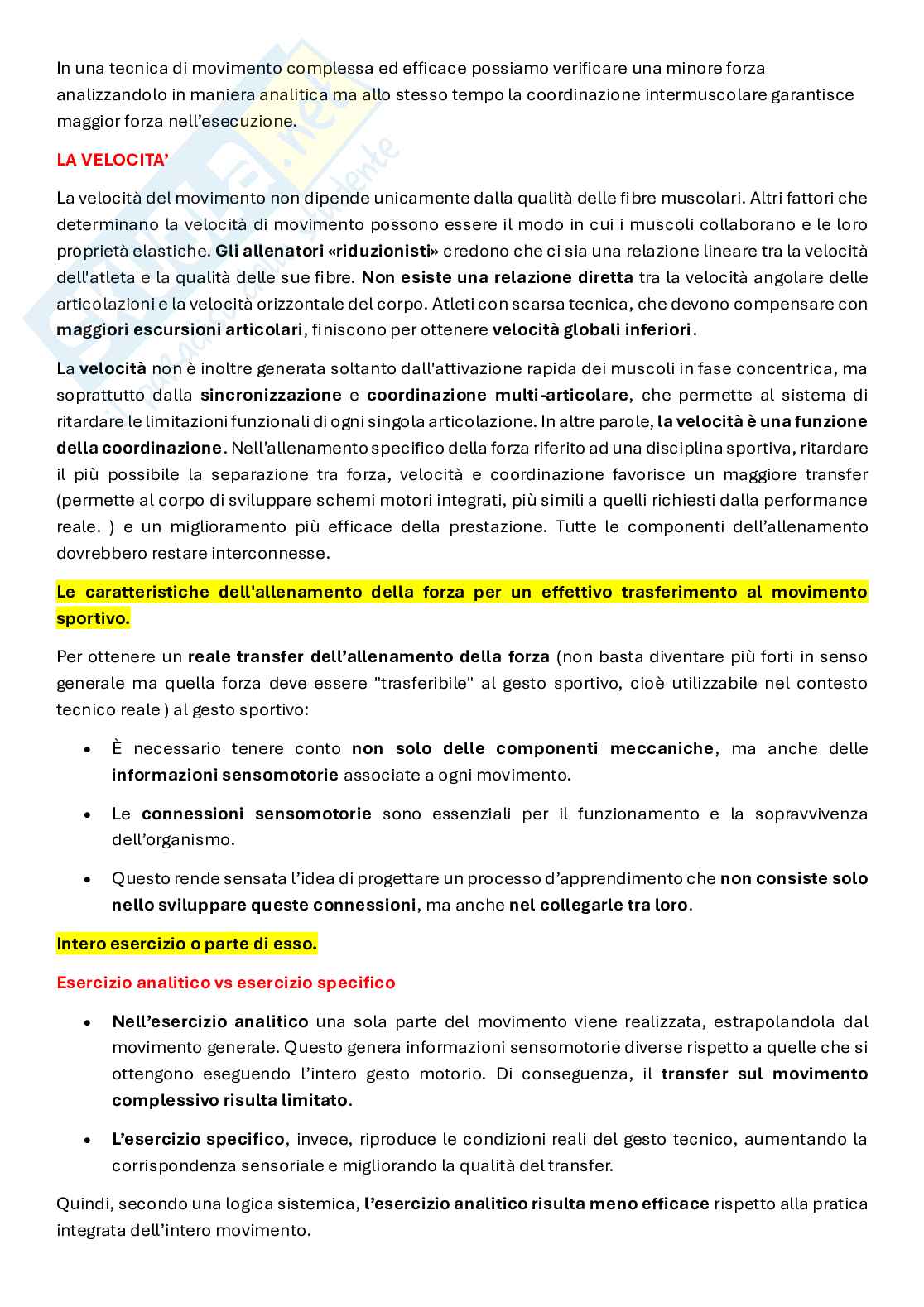Tecniche e valutazione delle attitudini sportive Pag. 6
