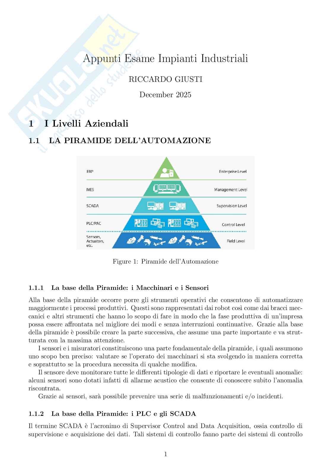 Appunti completi per l'esame di Impianti industriali Pag. 6