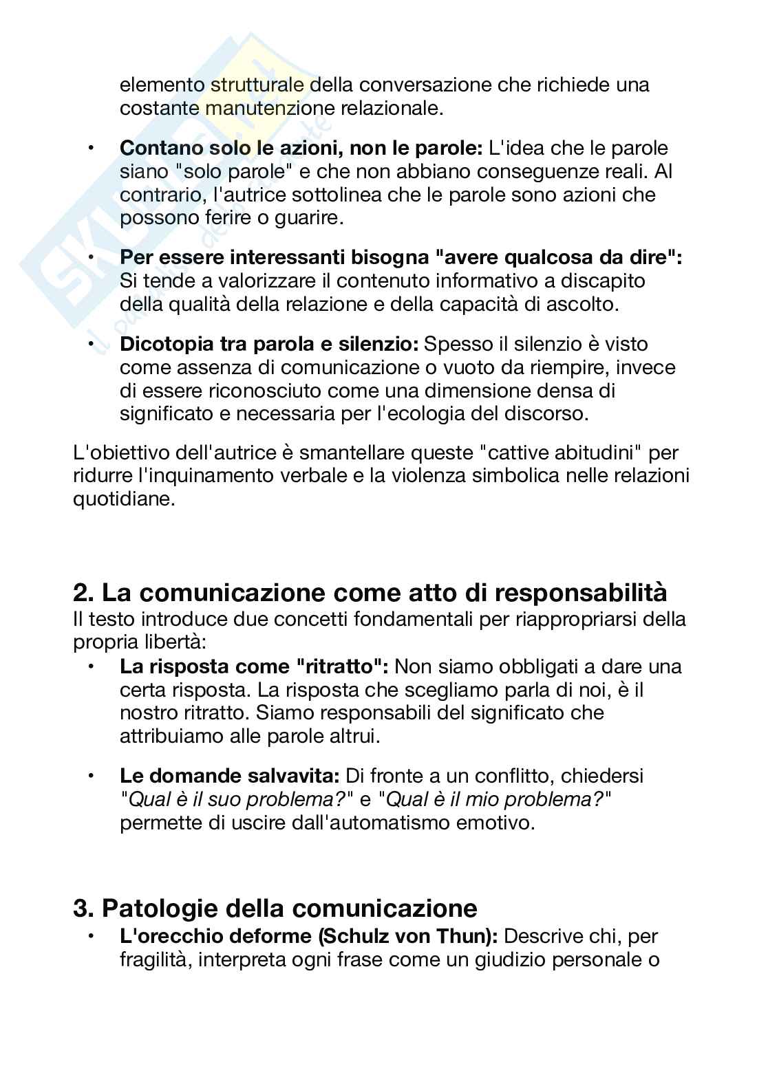 Riassunto esame Sociologia della comunicazione e dei media, Prof. Luchetti Lia, libro consigliato Ecologia della parola, Tota Pag. 2
