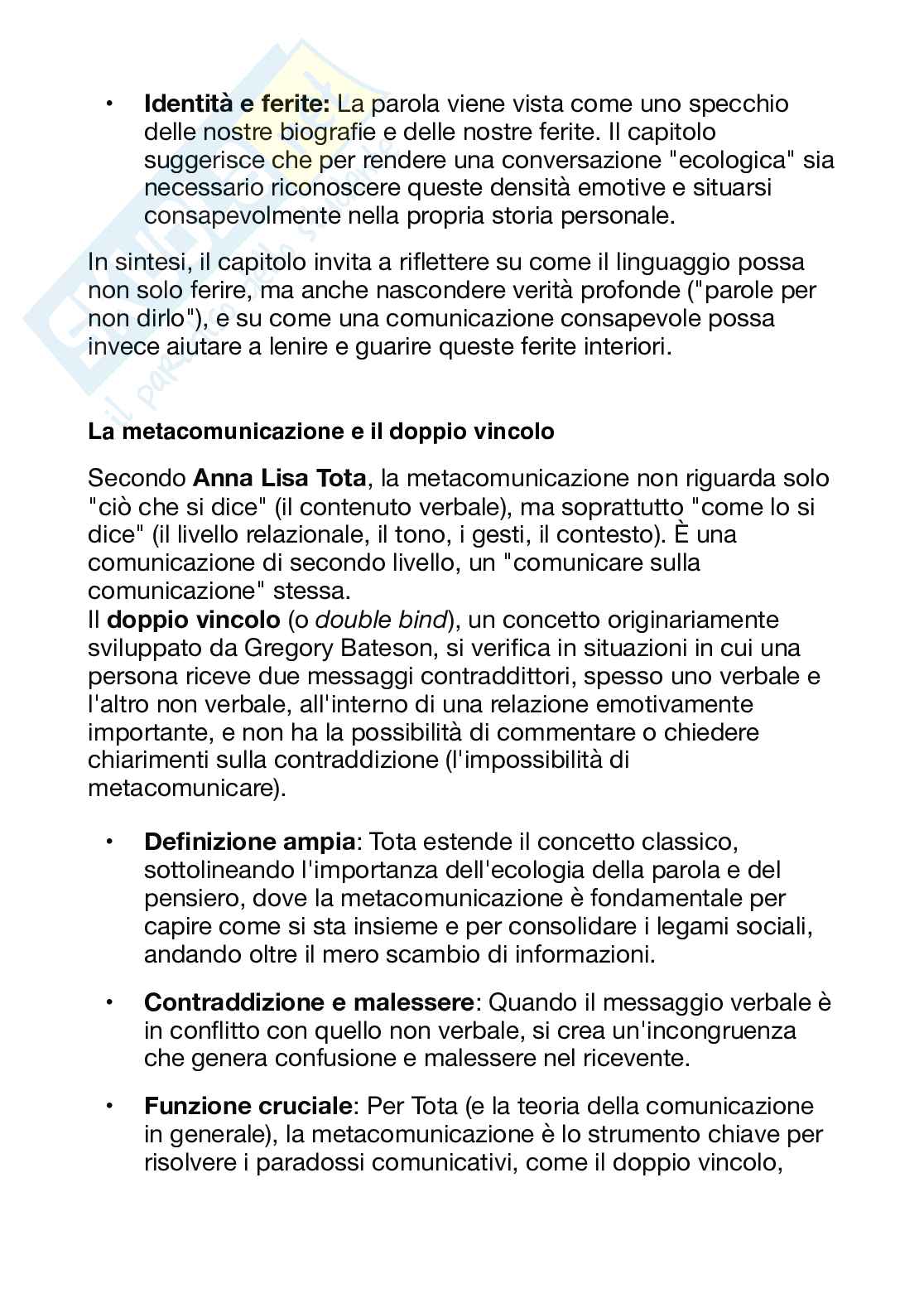 Riassunto esame Sociologia della comunicazione e dei media, Prof. Luchetti Lia, libro consigliato Ecologia della parola, Tota Pag. 6