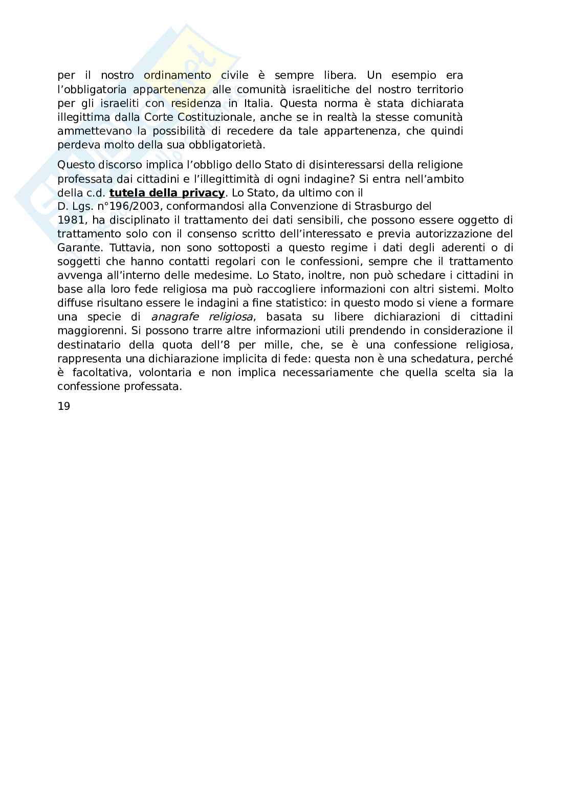 Riassunto  esame Diritto ecclesiastico, prof Camassa, libro consigliato Diritto ecclesiastico, Finocchiaro Pag. 31