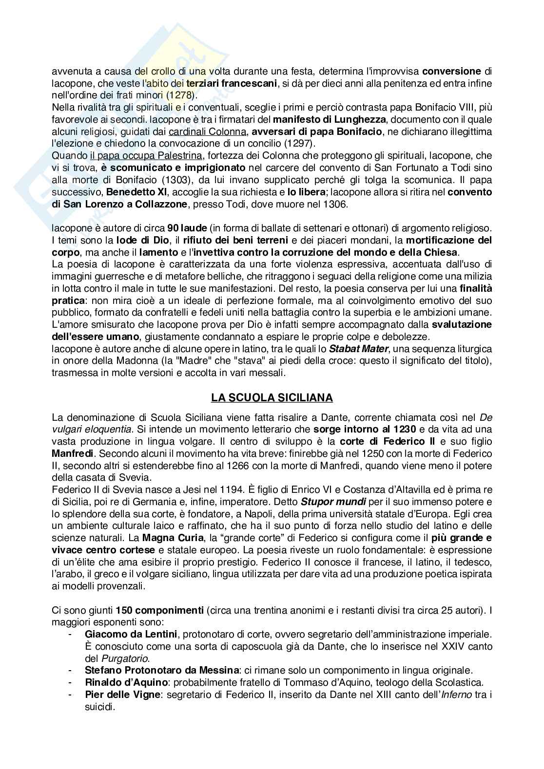 Riassunto esame Letteratura italiana, Prof. Sorella Antonio, libro consigliato Il Magnifico viaggio, Carnero, Iannaccone Pag. 11