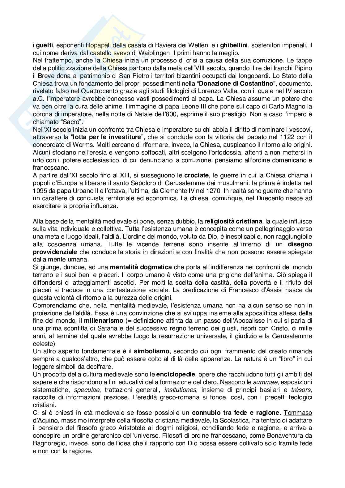 Riassunto esame Letteratura italiana, Prof. Sorella Antonio, libro consigliato Il Magnifico viaggio, Carnero, Iannaccone Pag. 2