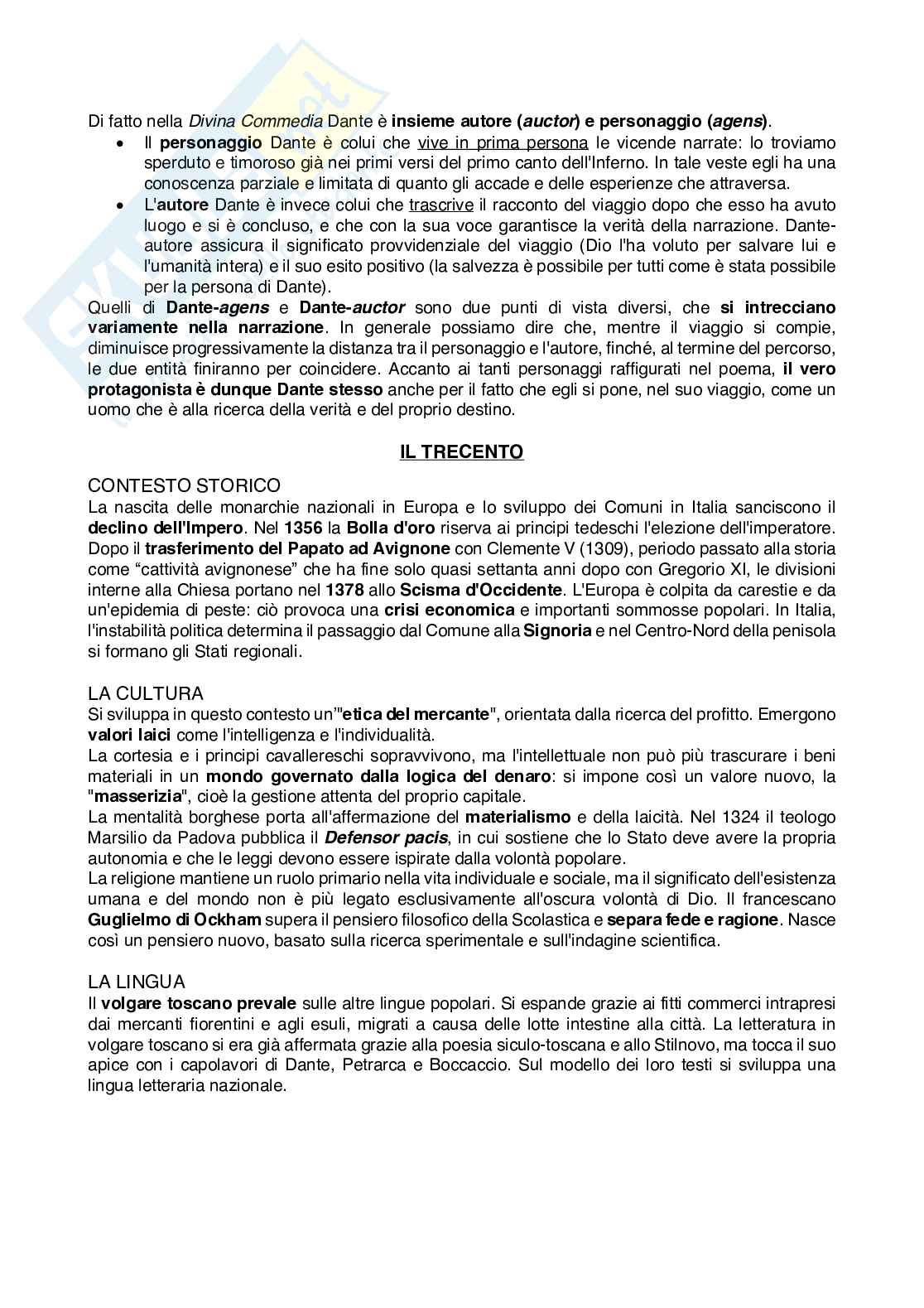 Riassunto esame Letteratura italiana, Prof. Sorella Antonio, libro consigliato Il Magnifico viaggio, Carnero, Iannaccone Pag. 41