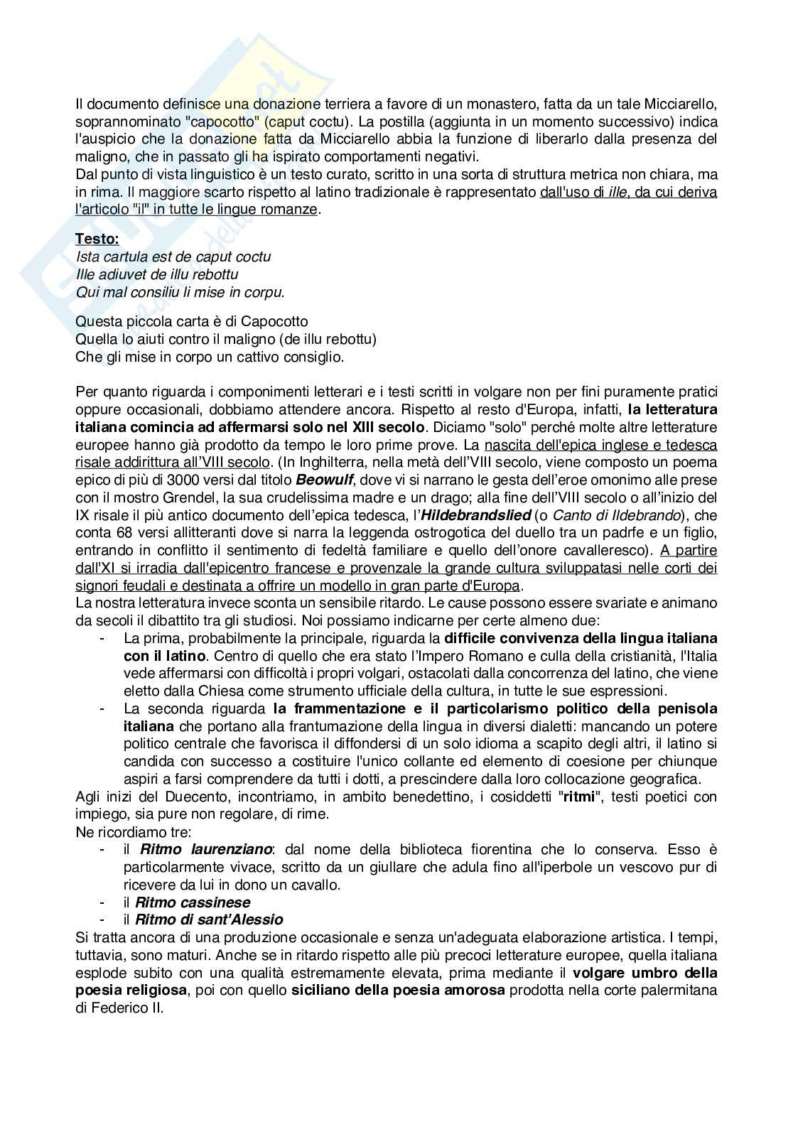 Riassunto esame Letteratura italiana, Prof. Sorella Antonio, libro consigliato Il Magnifico viaggio, Carnero, Iannaccone Pag. 6