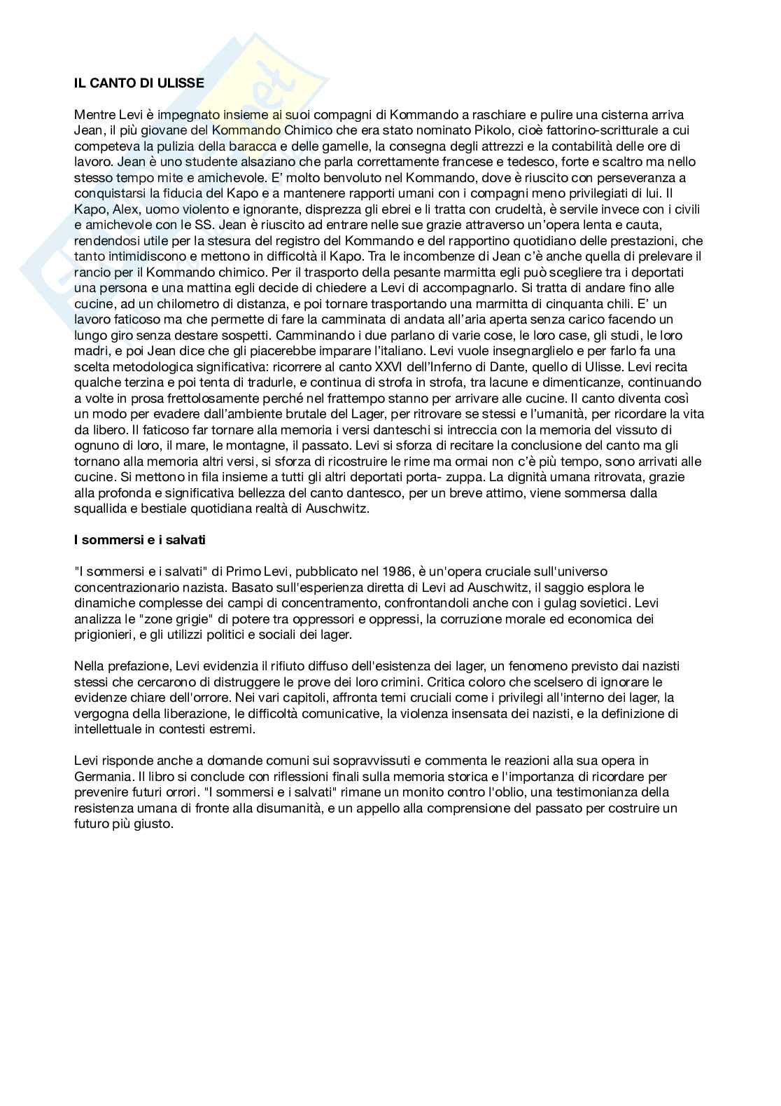 Appunti che possono aiutare con lo studio dell'esame di Letteratura italiana Pag. 46