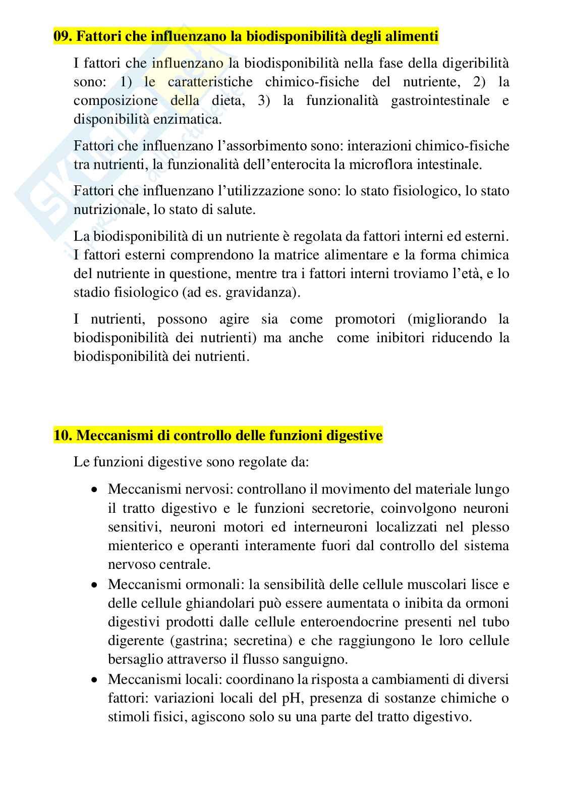 Paniere completo di Fisiologia dei nutrienti (2026) - Risposte multiple e aperte corrette Pag. 16