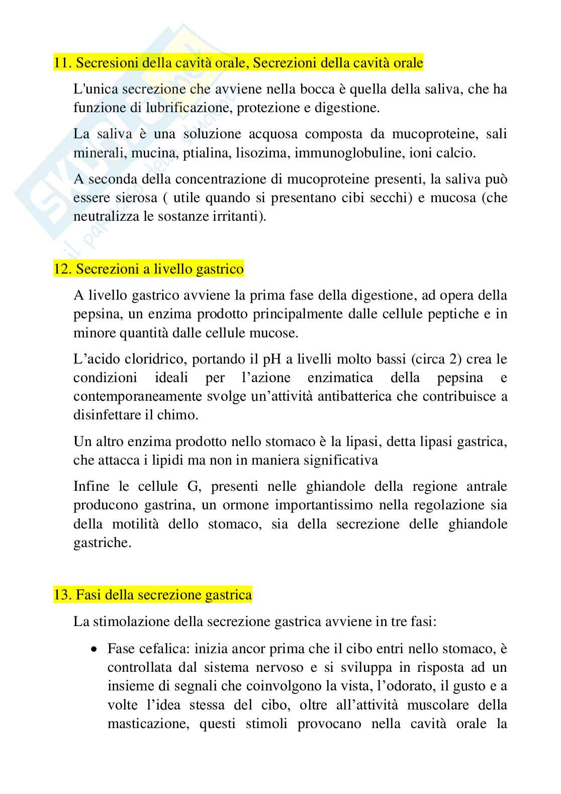 Paniere completo di Fisiologia dei nutrienti (2026) - Risposte multiple e aperte corrette Pag. 21