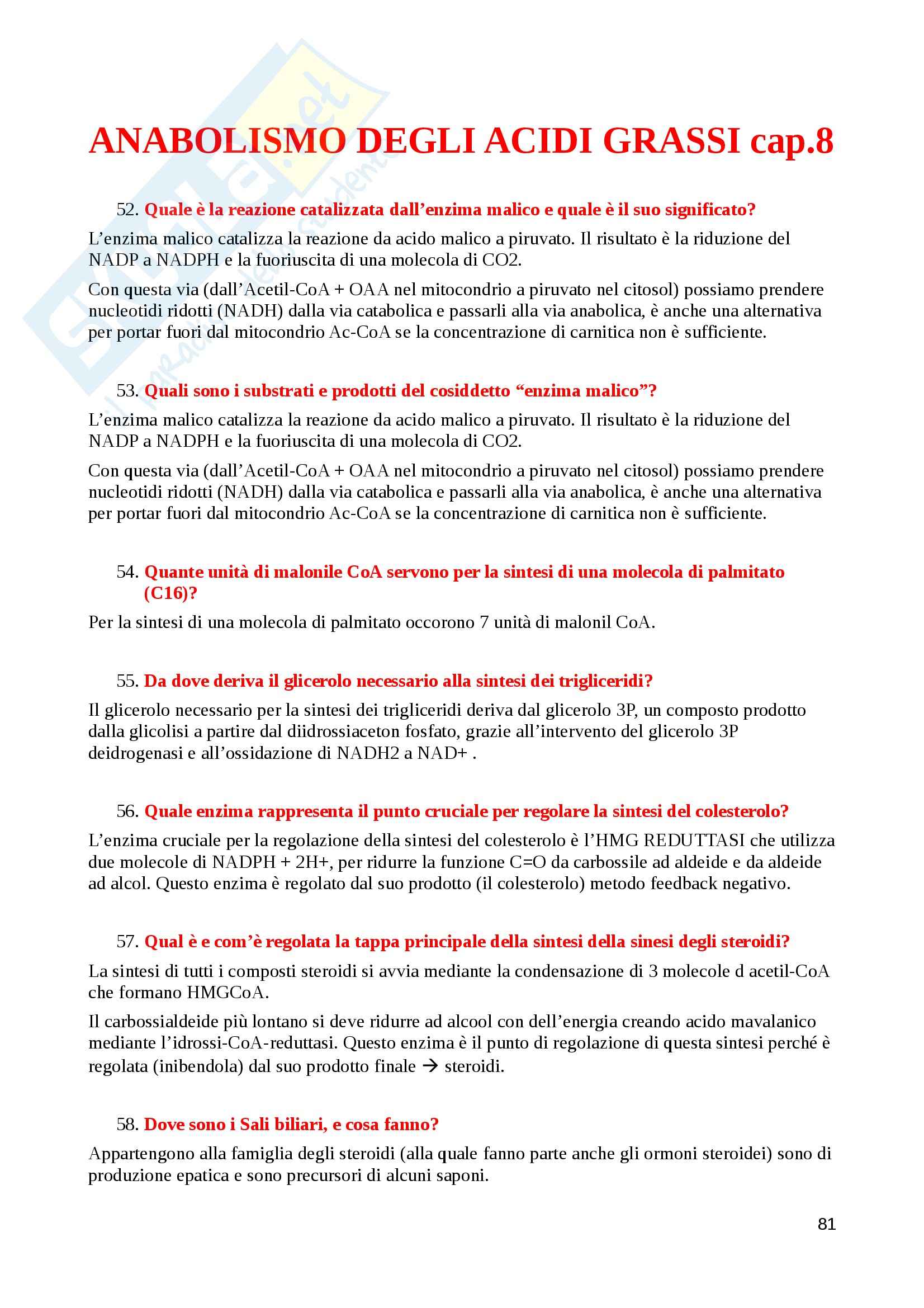 Biochimica generale - Appunti Pag. 81