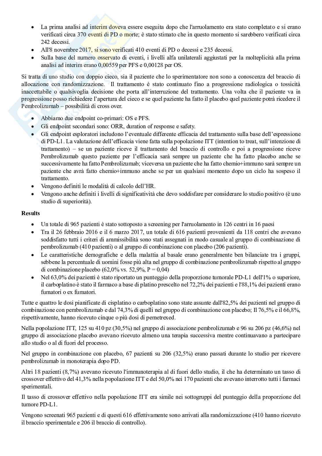 Obiettivi della ricerca clinica in oncologia - Terzo modulo Pag. 16