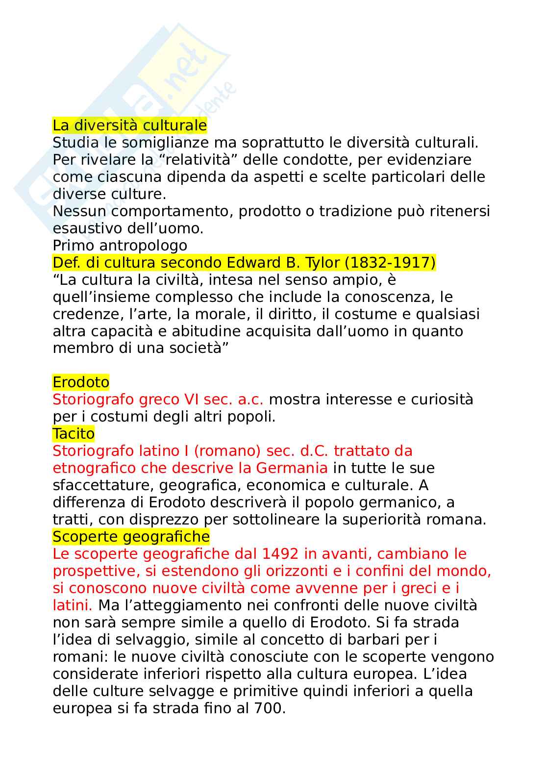 Antropologia culturale Pag. 2