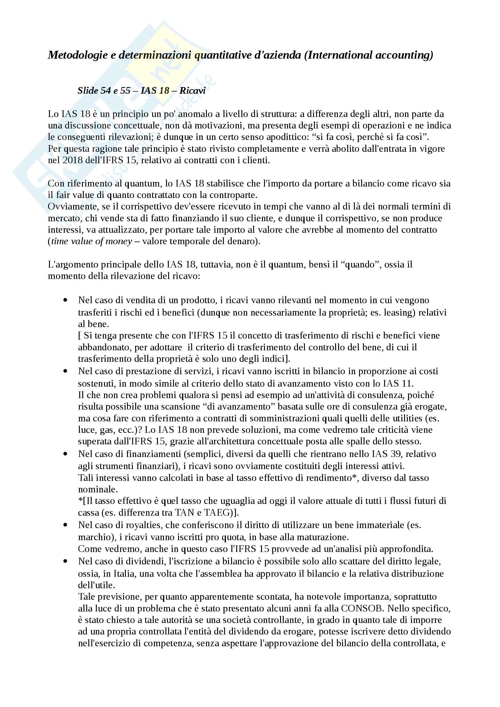 Appunti di International Accounting, Parte 2 di 4 Pag. 2